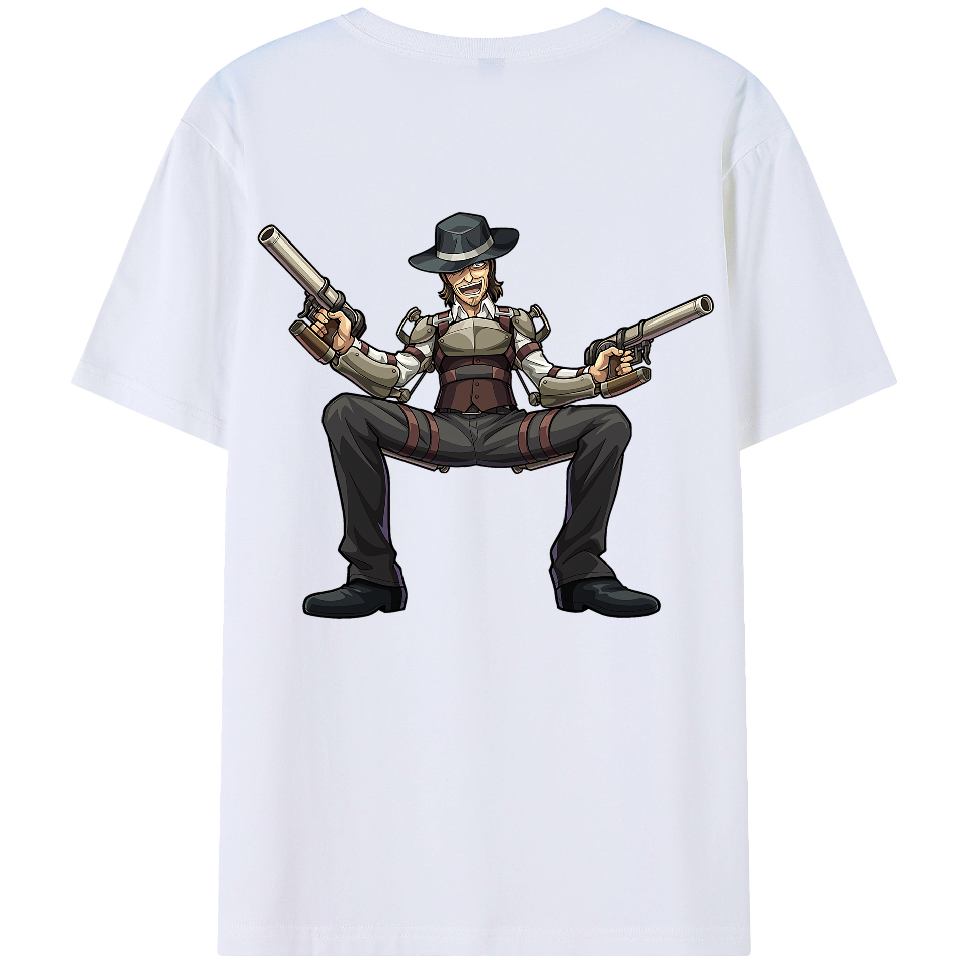 （画像用） 進撃の巨人 ケニー·アッカーマン Attack on Titan Kenny Ackerman レディース半袖Tシャツ(バックプリント)