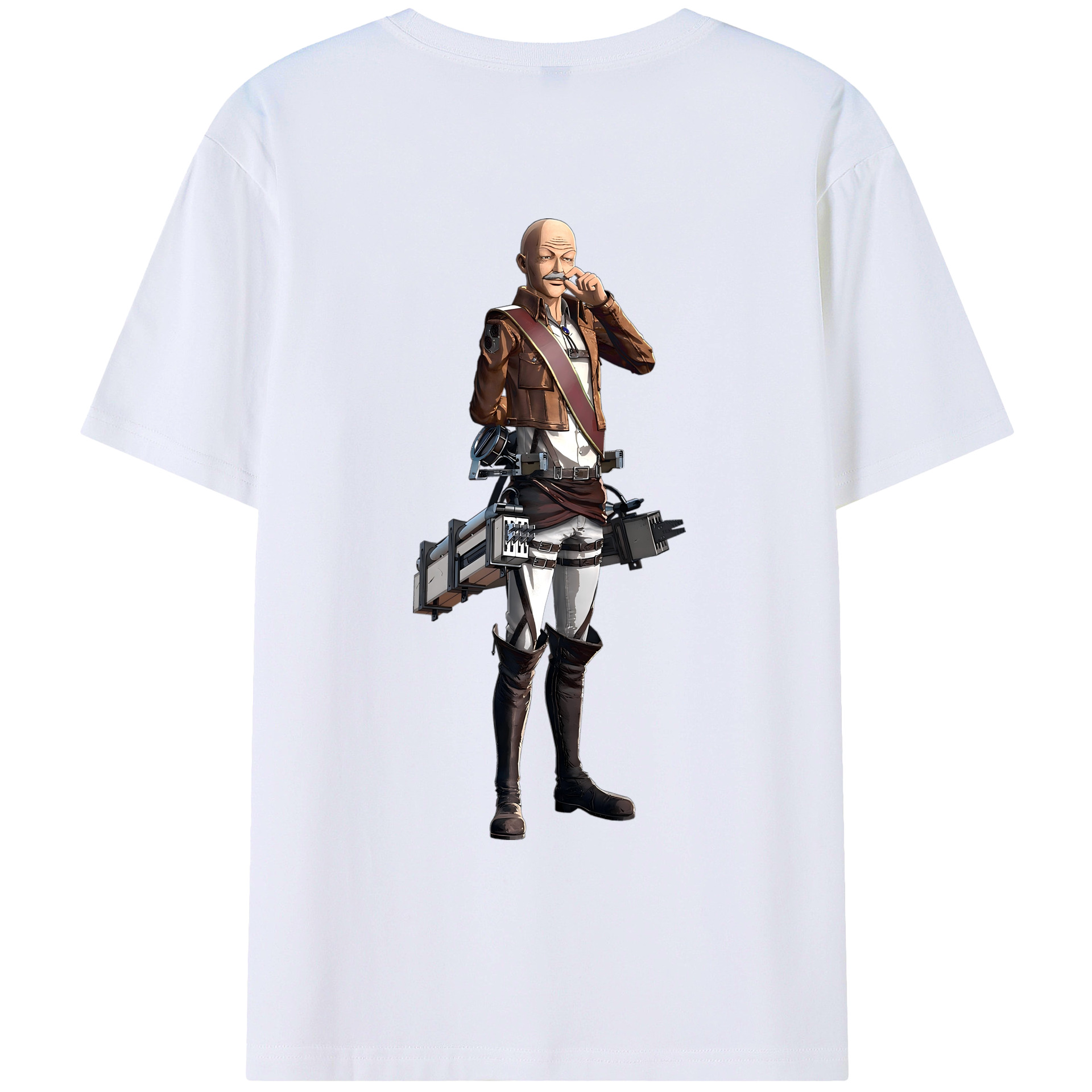 （画像用） 進撃の巨人 ドット·ピクシス Attack on Titan Dot Pixis レディース半袖Tシャツ(バックプリント)