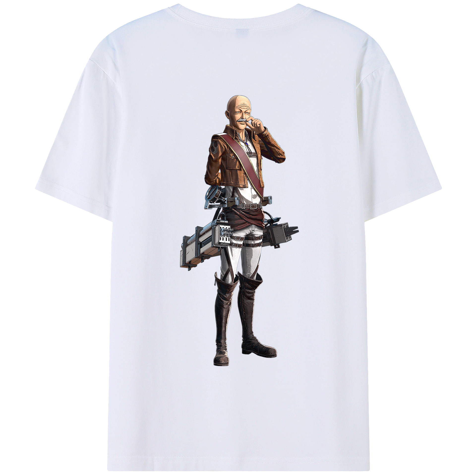 （画像用） 進撃の巨人 ドット·ピクシス Attack on Titan Dot Pixis レディース半袖Tシャツ(バックプリント)