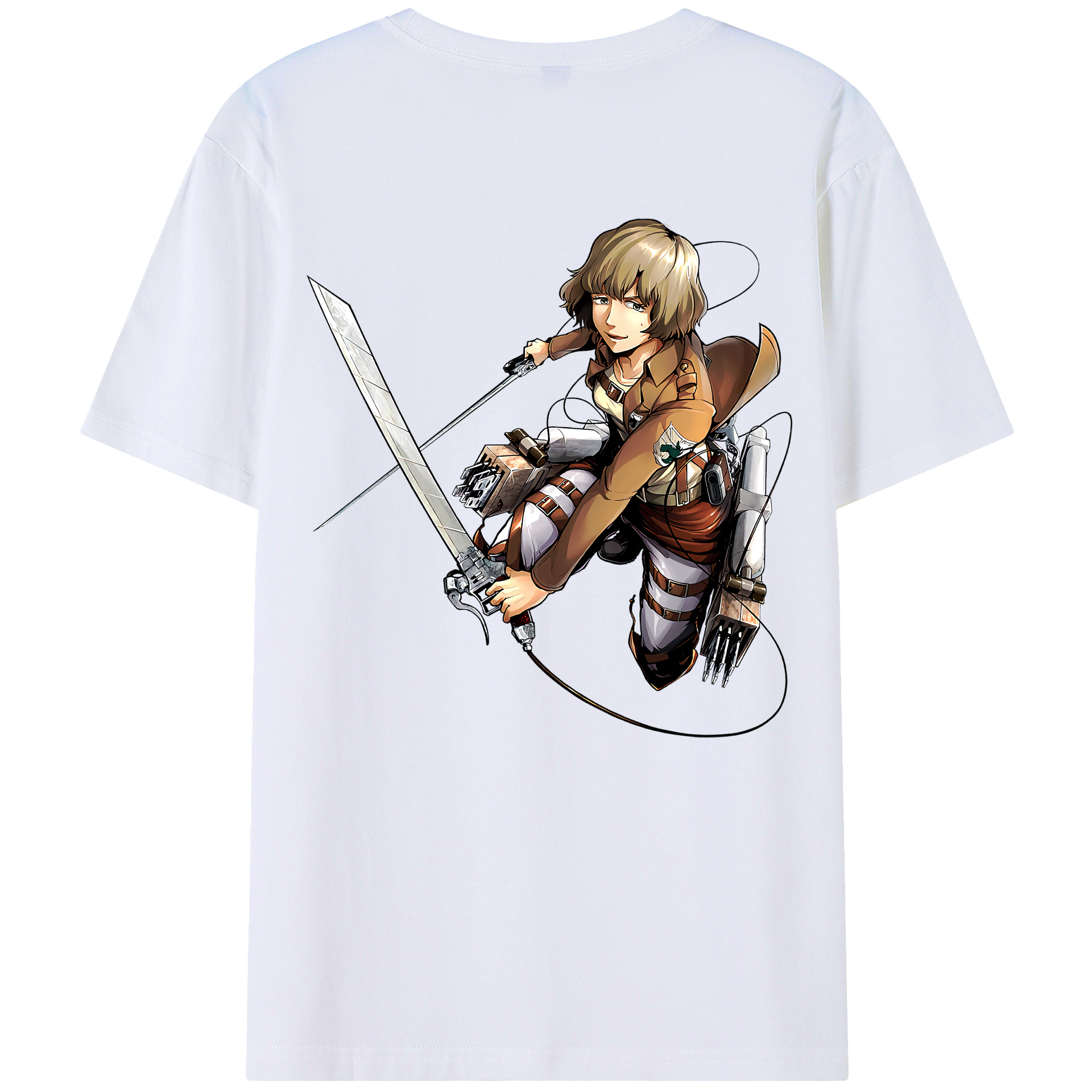 （画像用） 進撃の巨人 ヒツチ Attack on Titan Hitch レディース半袖Tシャツ(バックプリント)