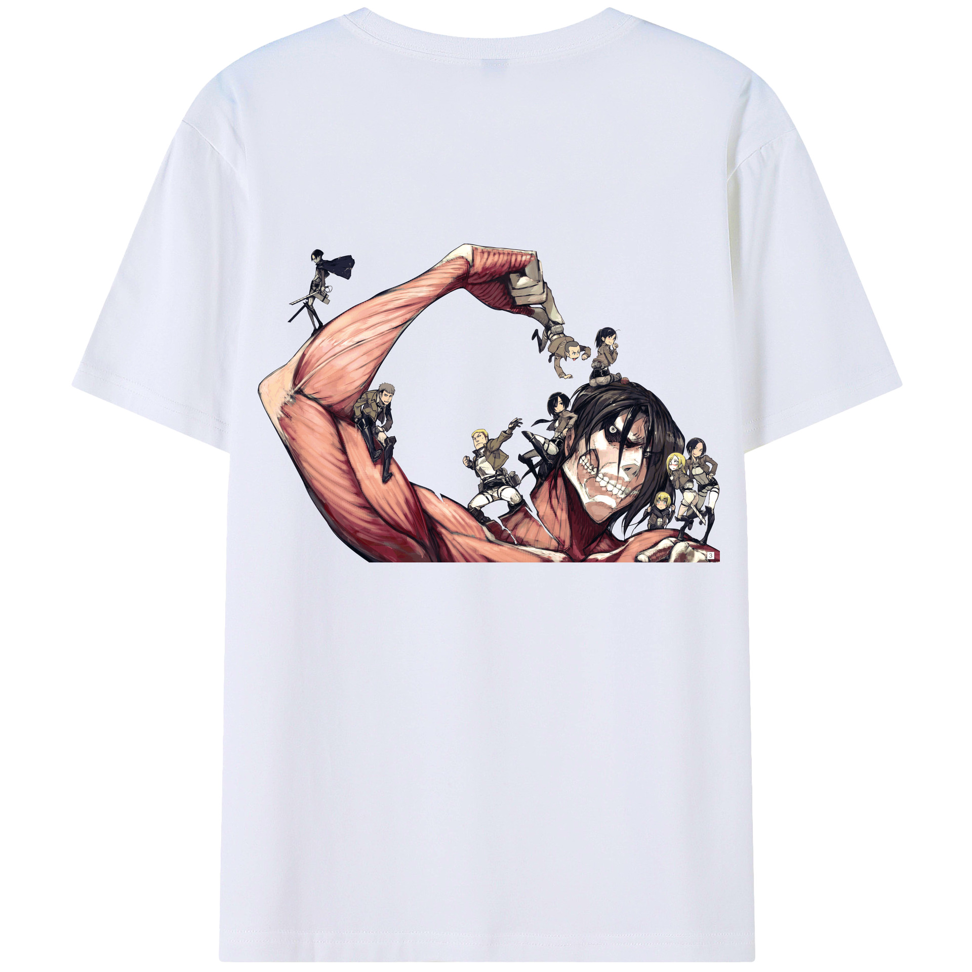 （画像用） 進撃の巨人 Attack on Titan レディース半袖Tシャツ(バックプリント)