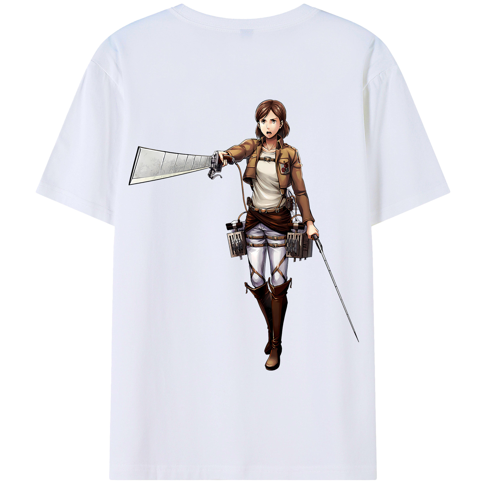 （画像用） 進撃の巨人 Attack on Titan レディース半袖Tシャツ(バックプリント)