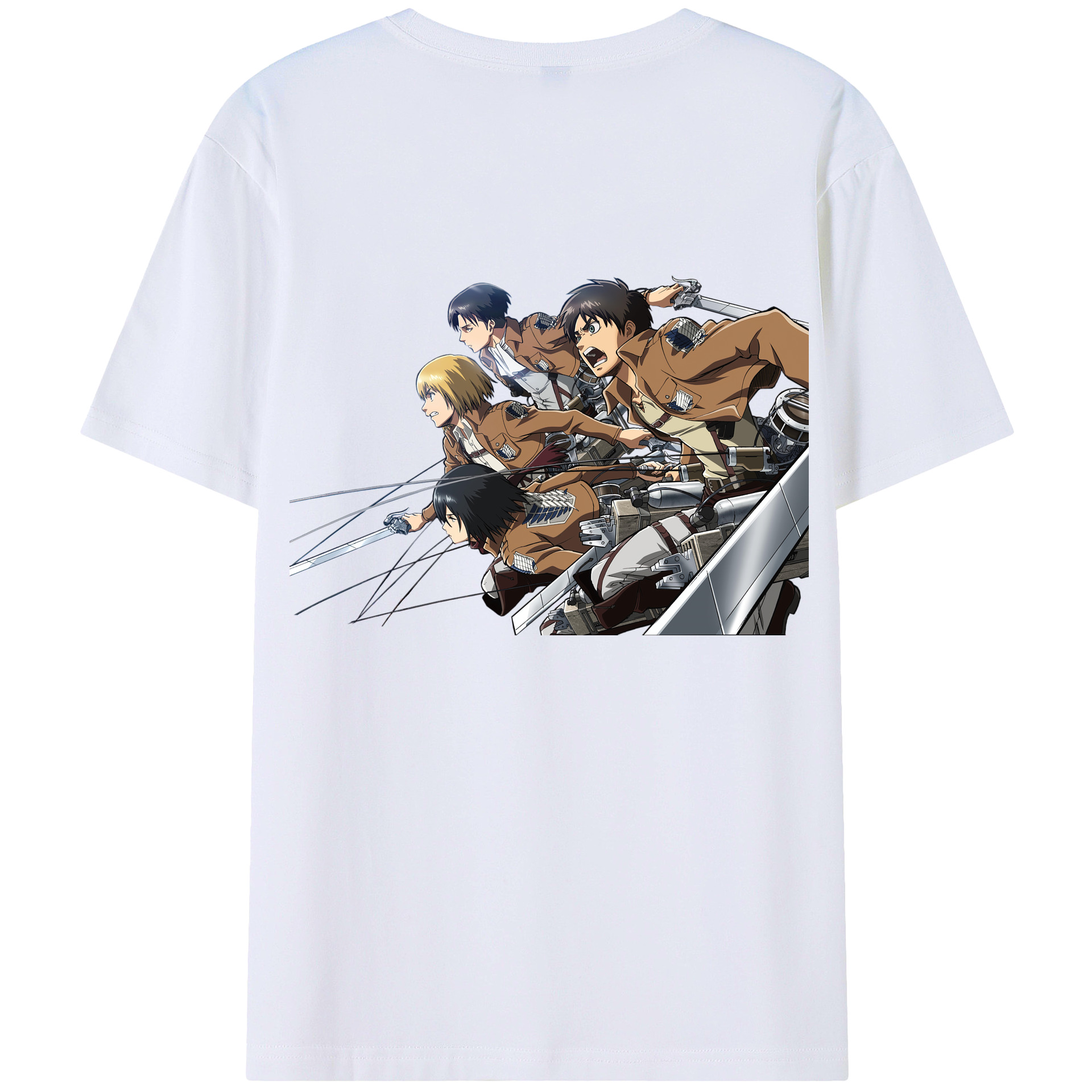 （画像用） 進撃の巨人 Attack on Titan レディース半袖Tシャツ(バックプリント)