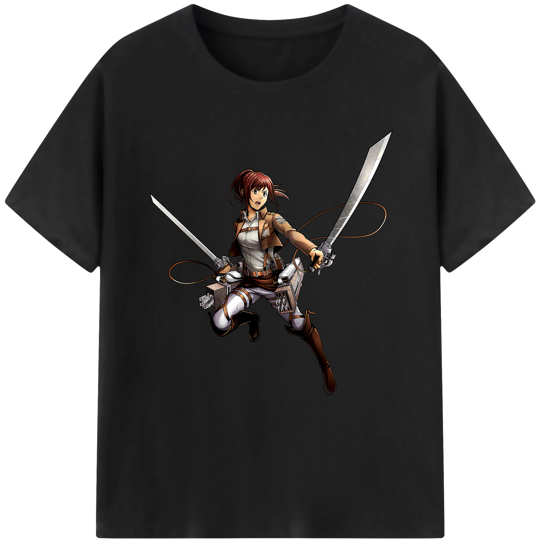 （画像用） 進撃の巨人 サシャ·ブラウス Attack on Titan Sasha Blaus レディースカジュアルプリントTシャツ（綿100％）