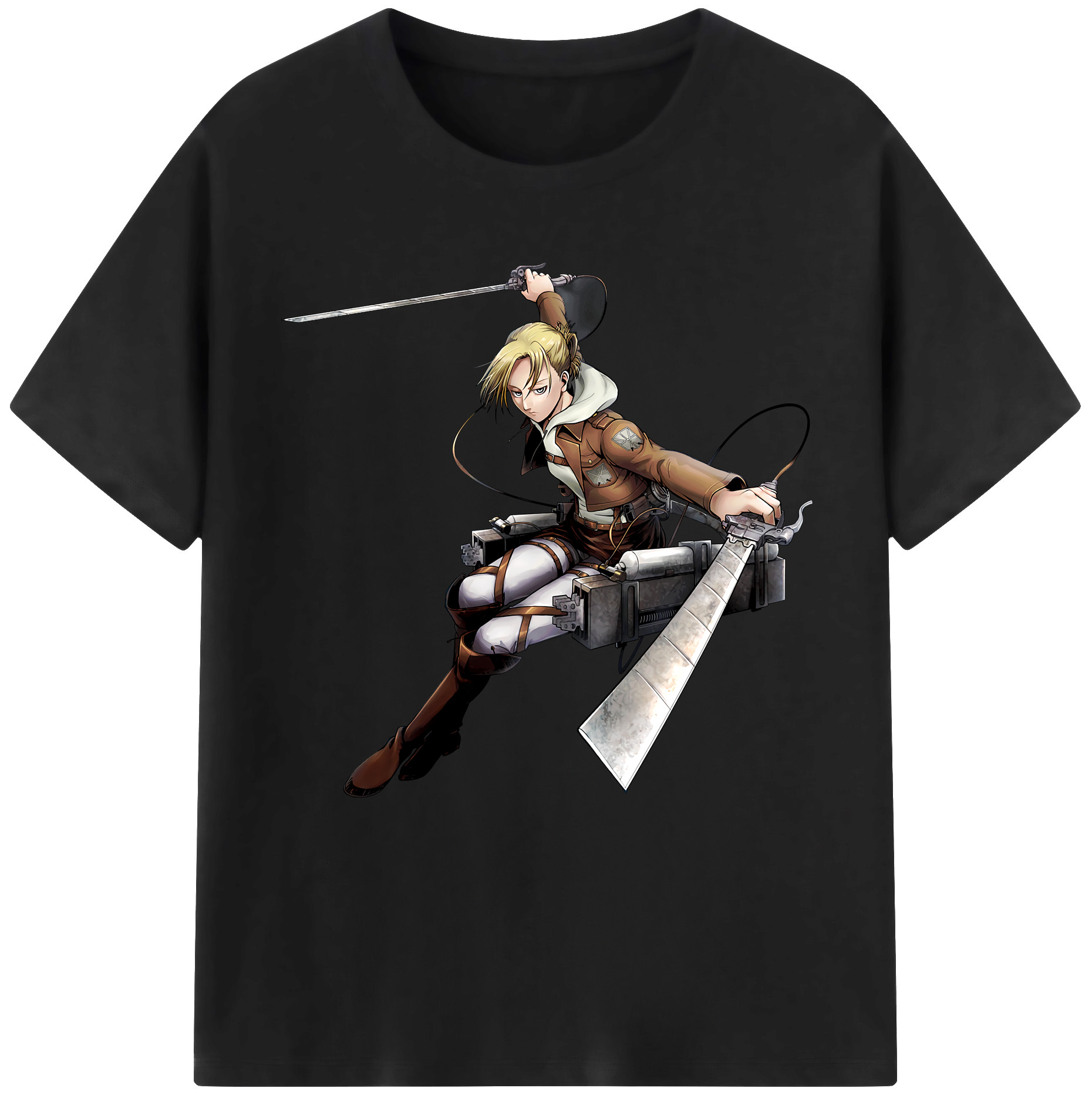 （画像用） 進撃の巨人 アニ・レオンハート Attack on Titan Annie Leonhart レディースカジュアルプリントTシャツ（綿100％）