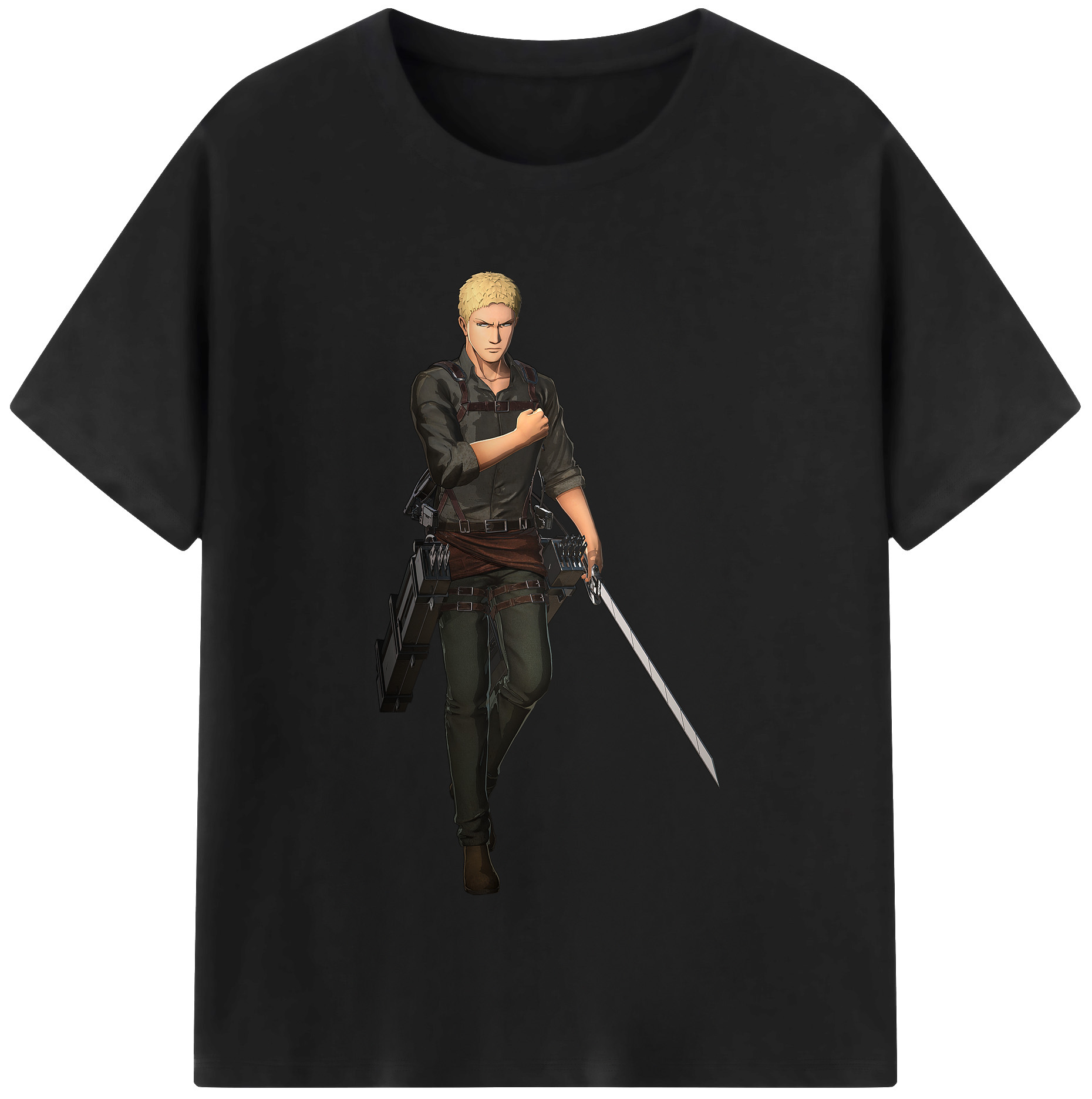 （画像用） 進撃の巨人 ライナー・ブラウン Attack on Titan Reiner Braun レディースカジュアルプリントTシャツ（綿100％）