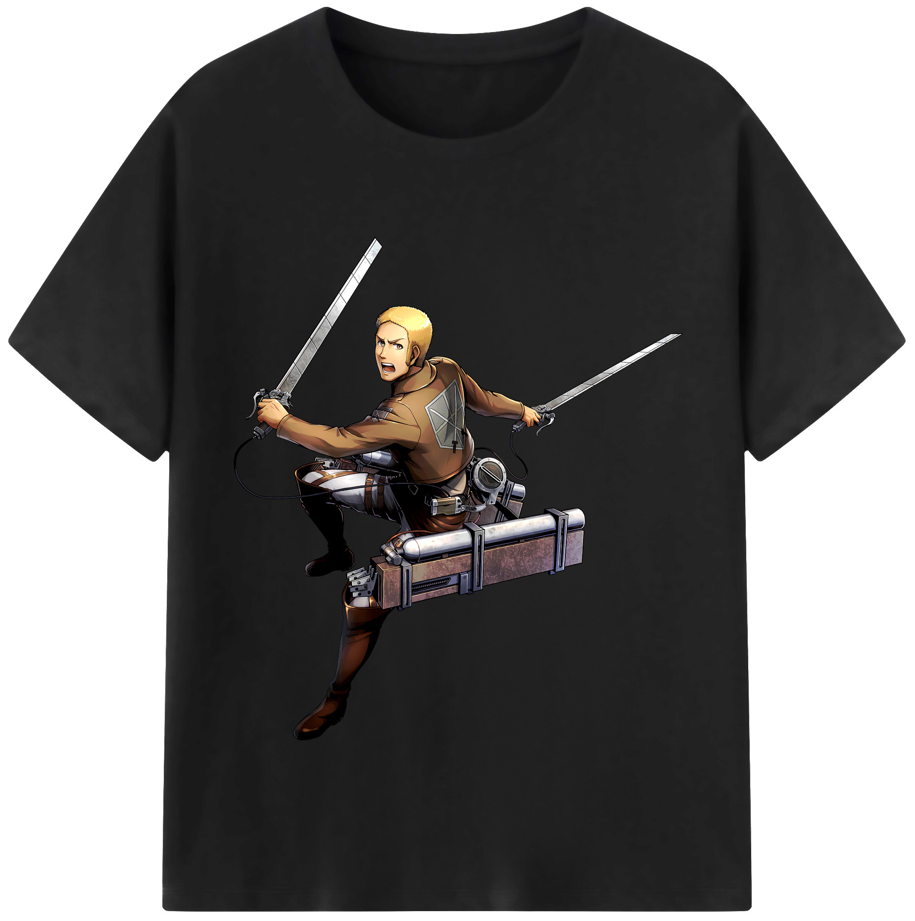 （画像用） 進撃の巨人 ライナー・ブラウン Attack on Titan Reiner Braun レディースカジュアルプリントTシャツ（綿100％）