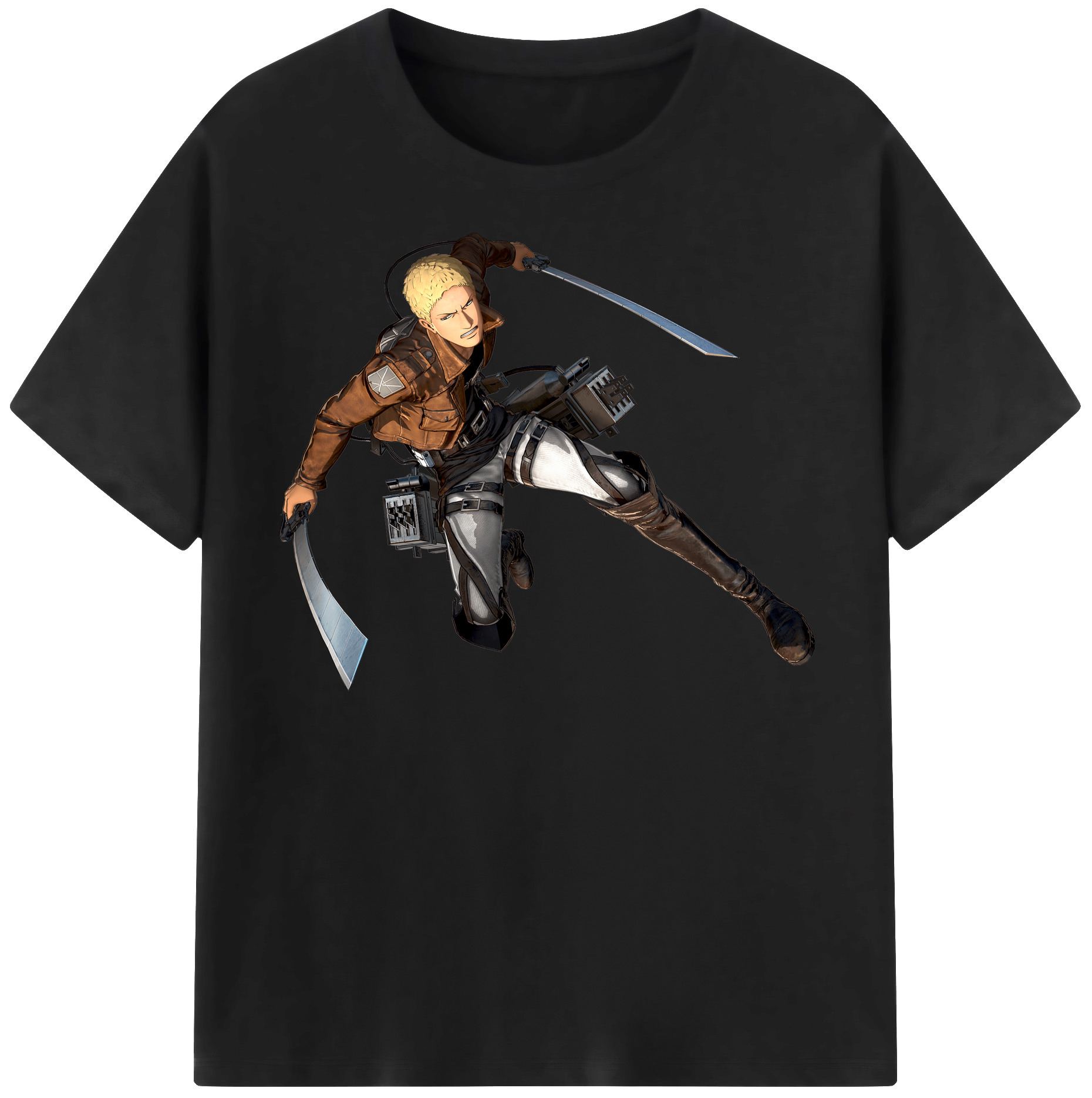 （画像用） 進撃の巨人 ライナー・ブラウン Attack on Titan Reiner Braun レディースカジュアルプリントTシャツ（綿100％）