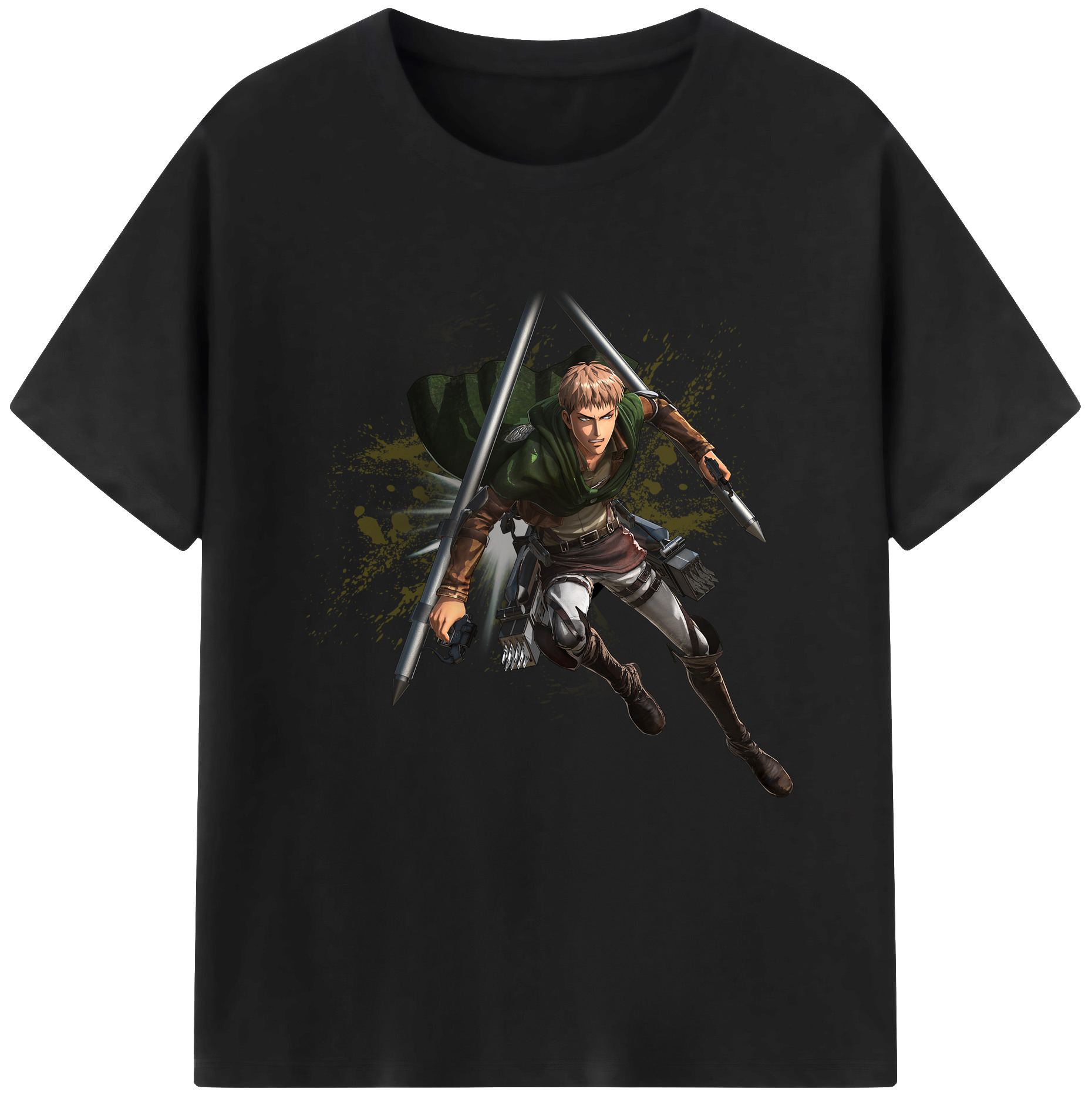 （画像用） 進撃の巨人 ジャン・キルシュタイン Attack on Titan Jean Kirstein レディースカジュアルプリントTシャツ（綿100％）