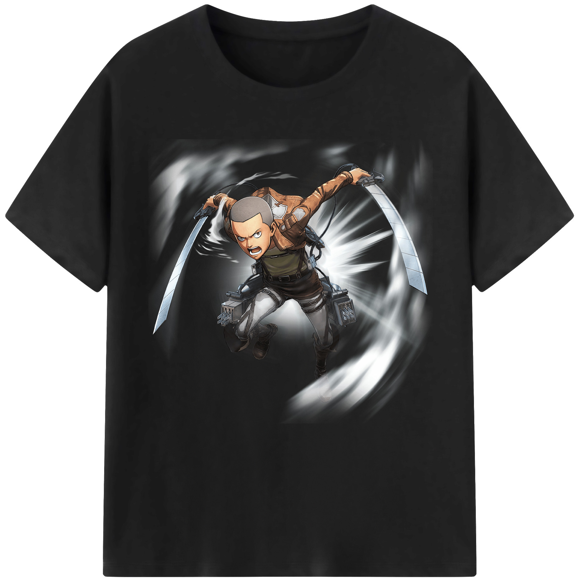 （画像用） 進撃の巨人 コニー·スプリンガー Attack on Titan Connie Springer レディースカジュアルプリントTシャツ（綿100％）