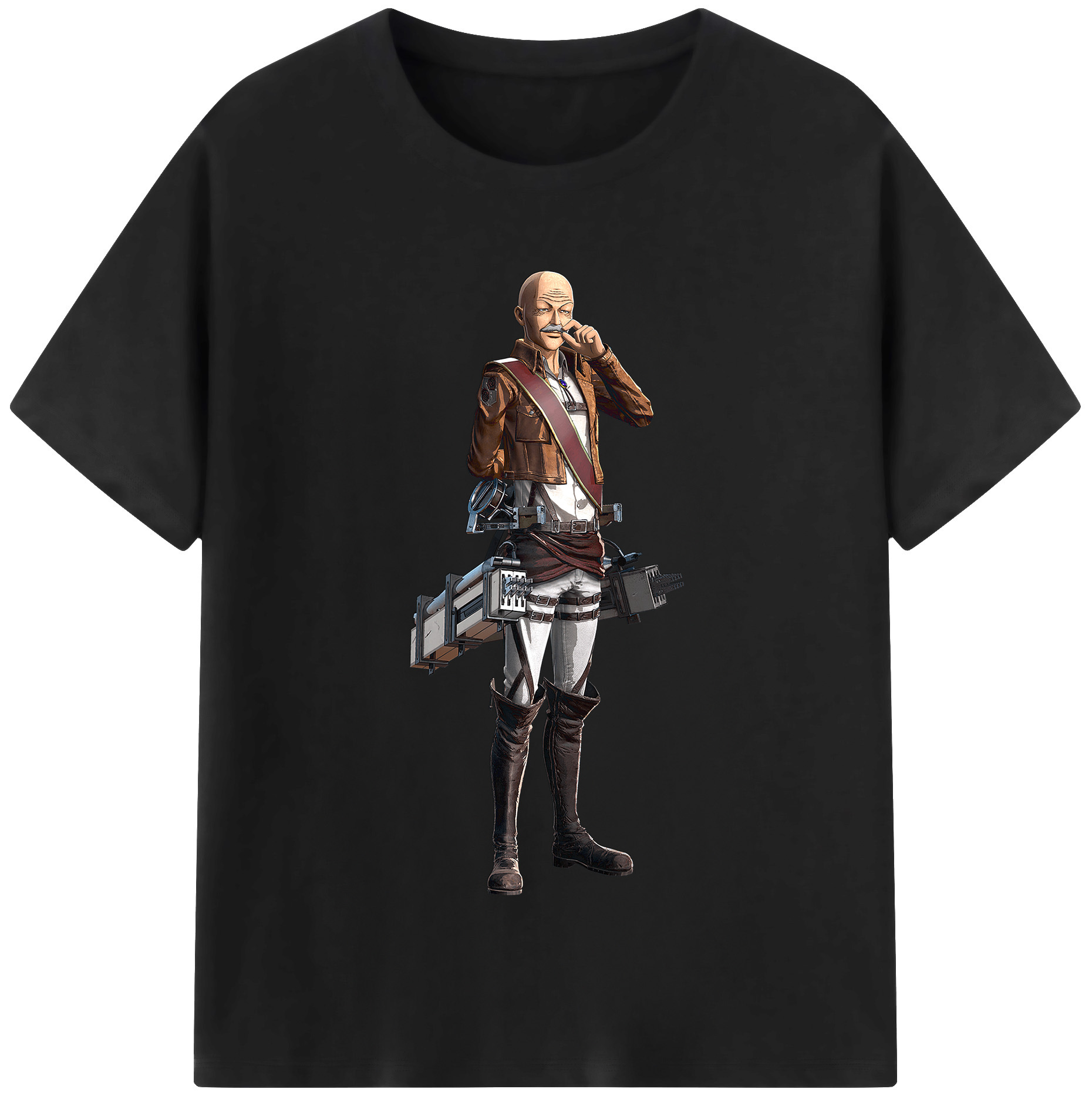 （画像用） 進撃の巨人 ドット·ピクシス Attack on Titan Dot Pixis レディースカジュアルプリントTシャツ（綿100％）