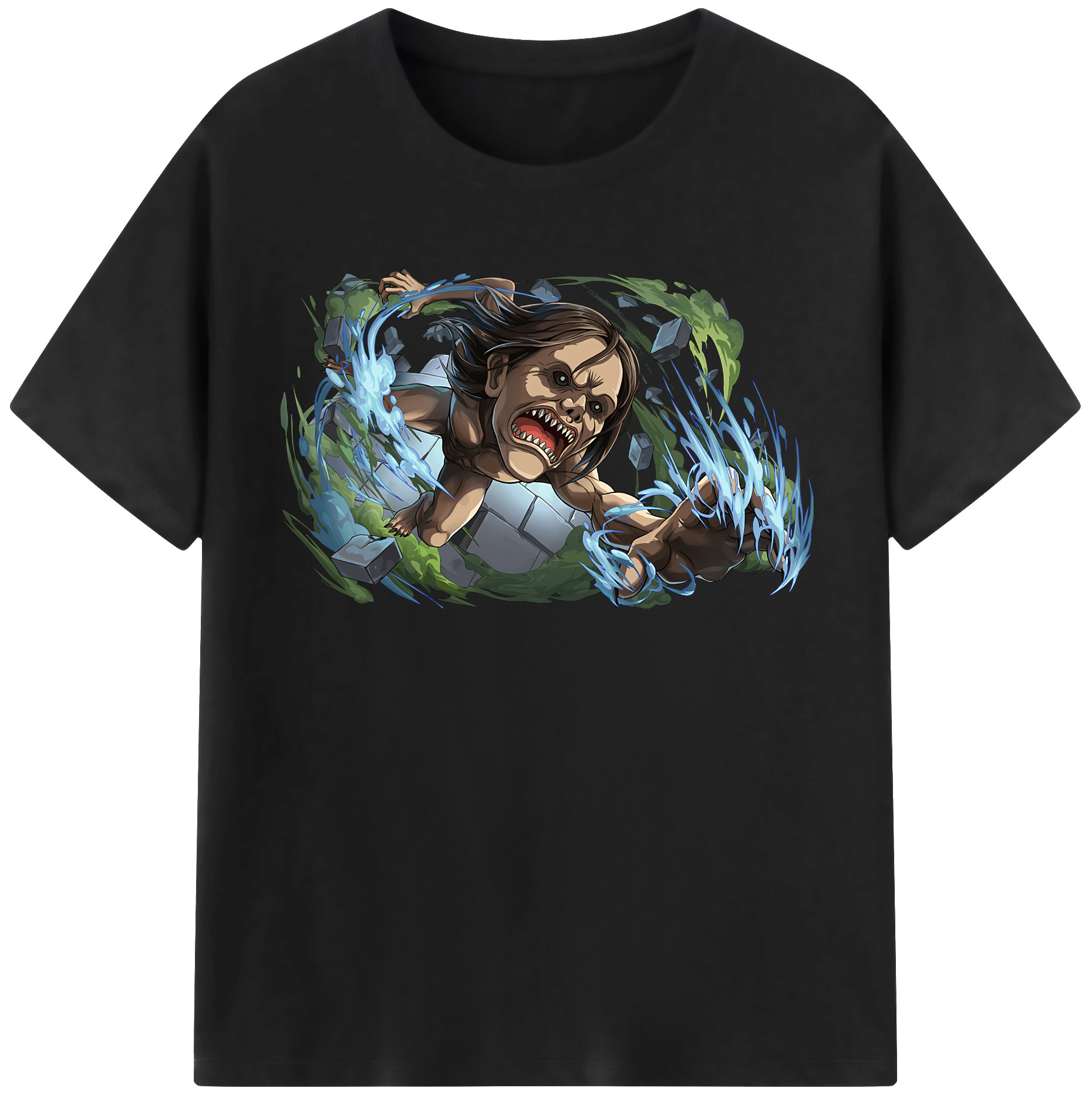 （画像用） 進撃の巨人 Attack on Titan レディースカジュアルプリントTシャツ（綿100％）