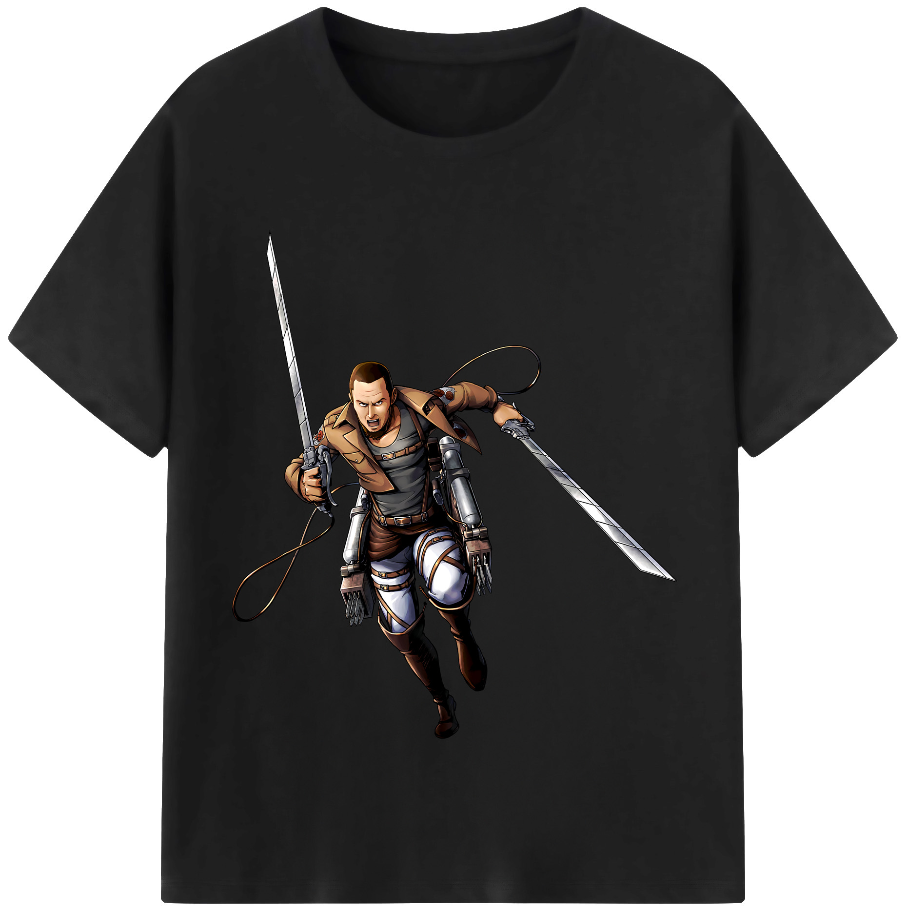 （画像用） 進撃の巨人 Attack on Titan レディースカジュアルプリントTシャツ（綿100％）