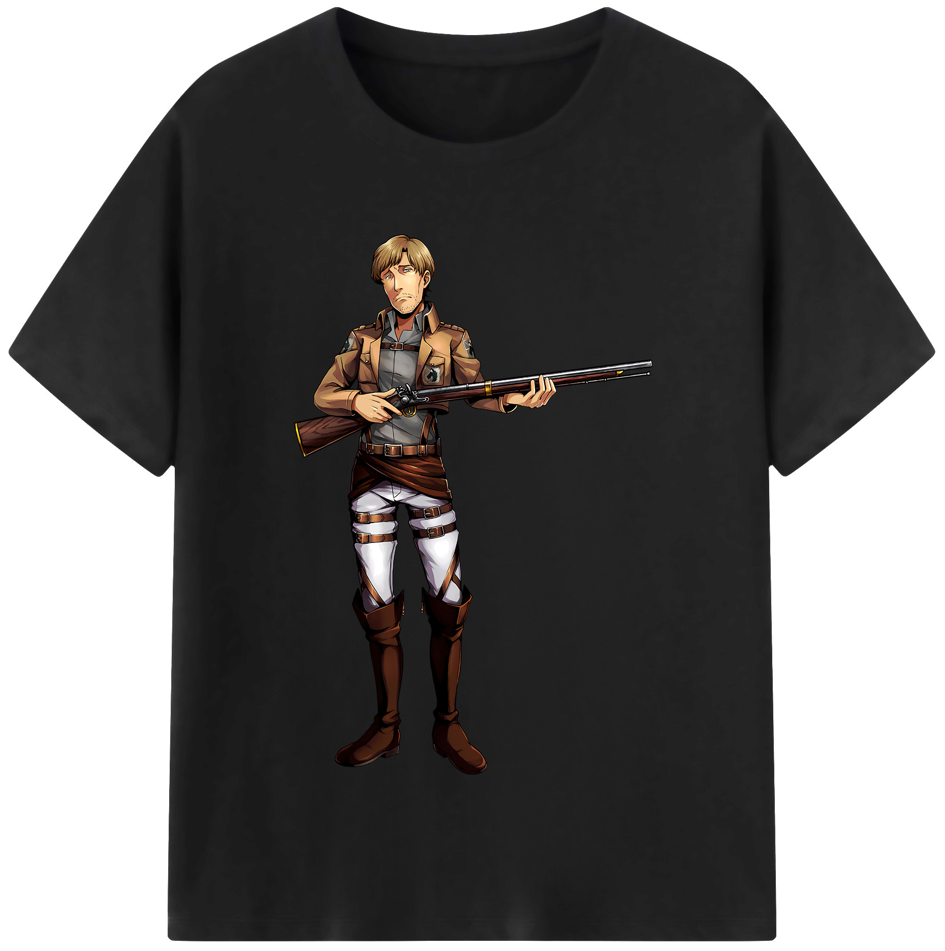 （画像用） 進撃の巨人 Attack on Titan レディースカジュアルプリントTシャツ（綿100％）