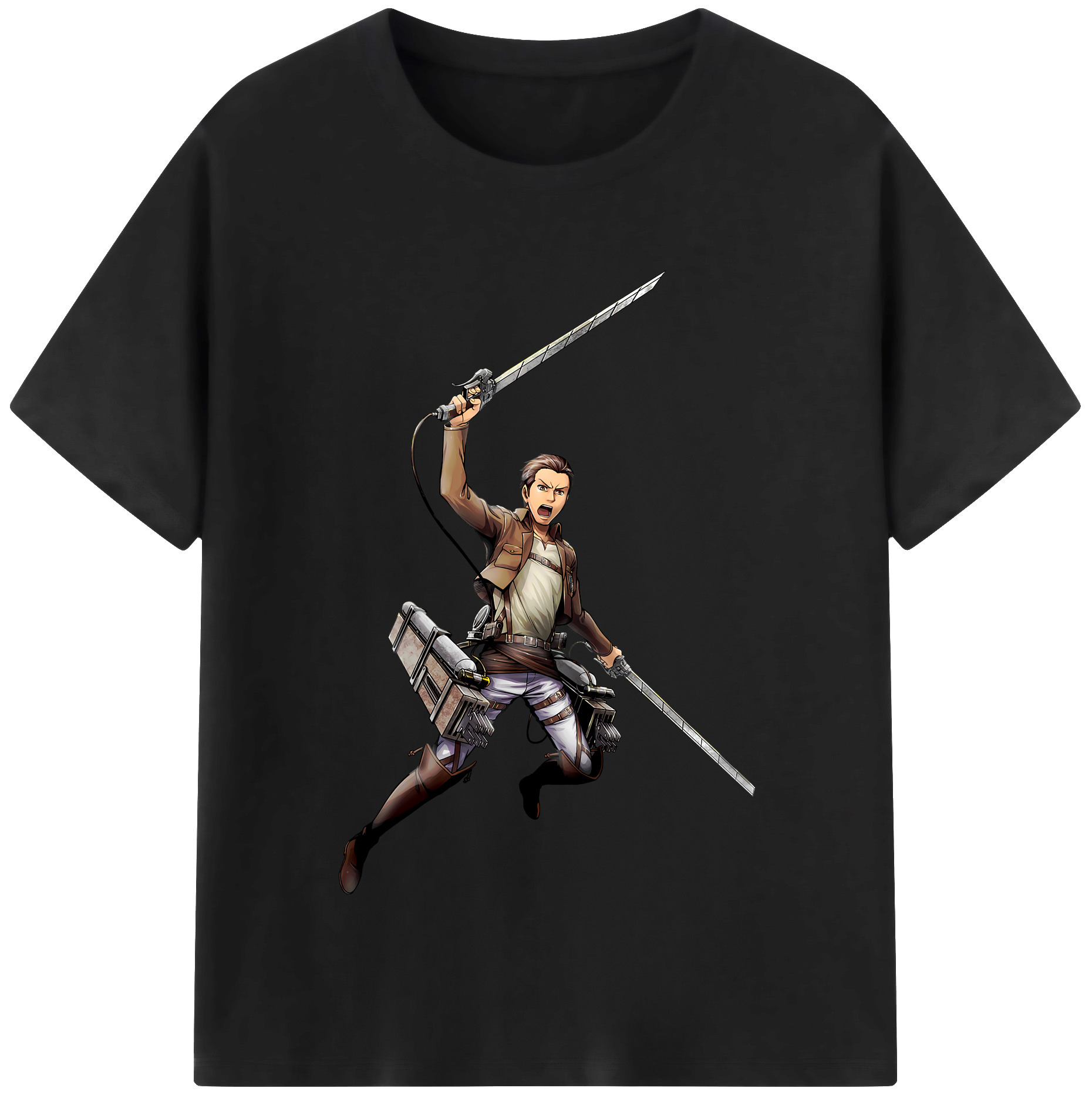 （画像用） 進撃の巨人 Attack on Titan レディースカジュアルプリントTシャツ（綿100％）
