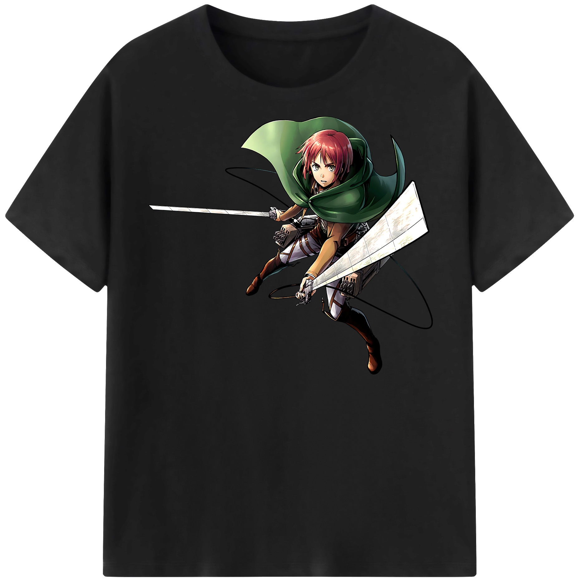 （画像用） 進撃の巨人 Attack on Titan レディースカジュアルプリントTシャツ（綿100％）