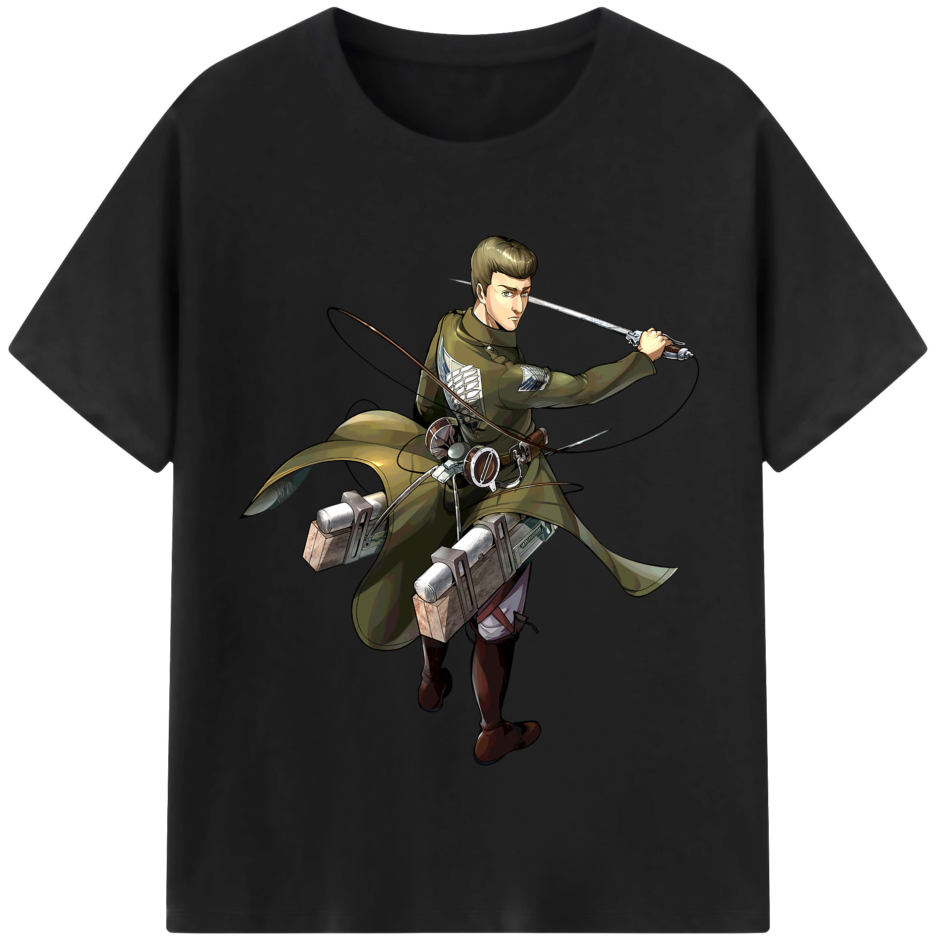 （画像用） 進撃の巨人 Attack on Titan レディースカジュアルプリントTシャツ（綿100％）