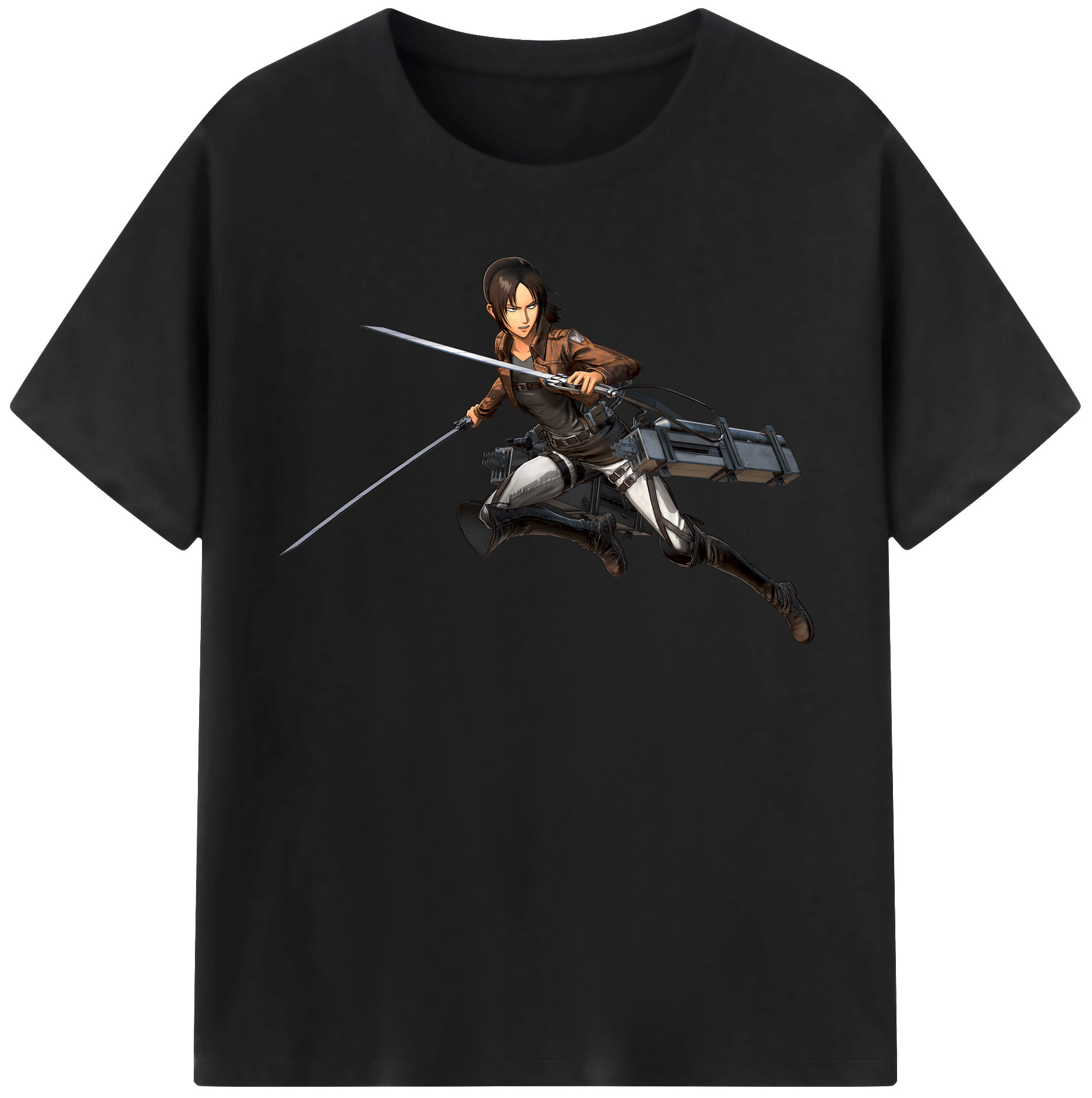 （画像用） 進撃の巨人 Attack on Titan レディースカジュアルプリントTシャツ（綿100％）