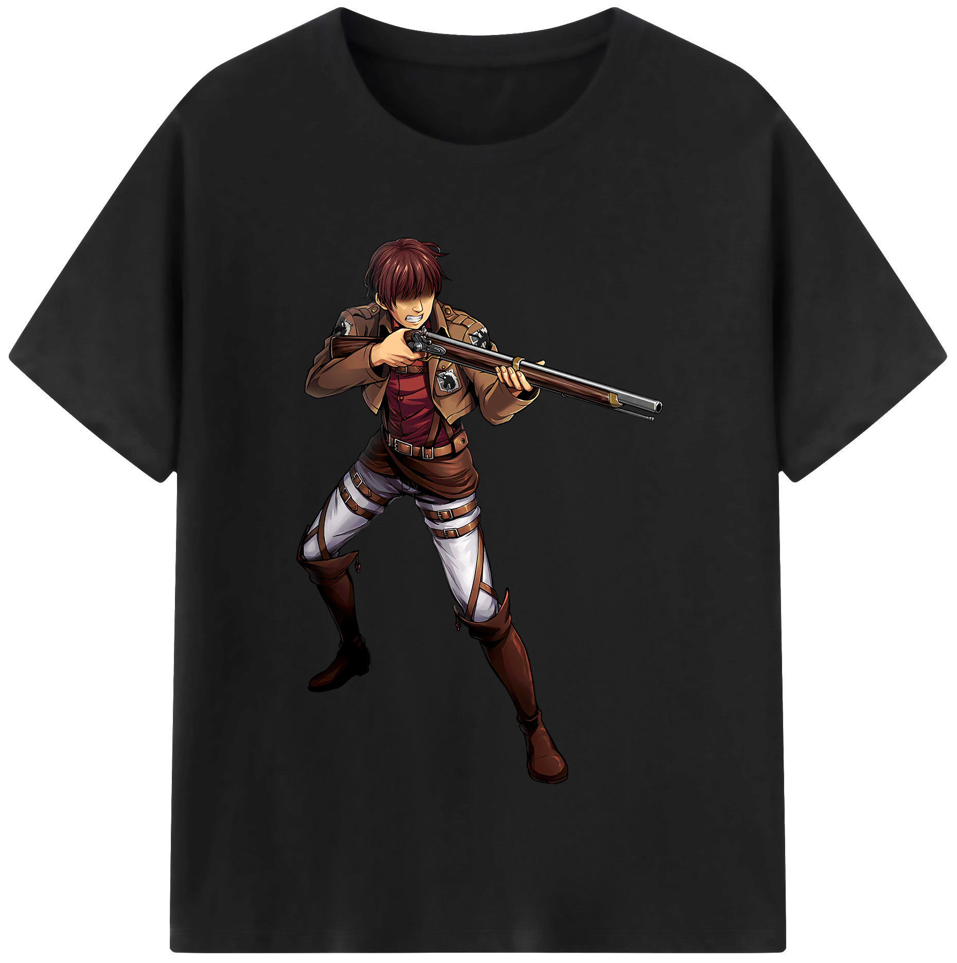 （画像用） 進撃の巨人 Attack on Titan レディースカジュアルプリントTシャツ（綿100％）