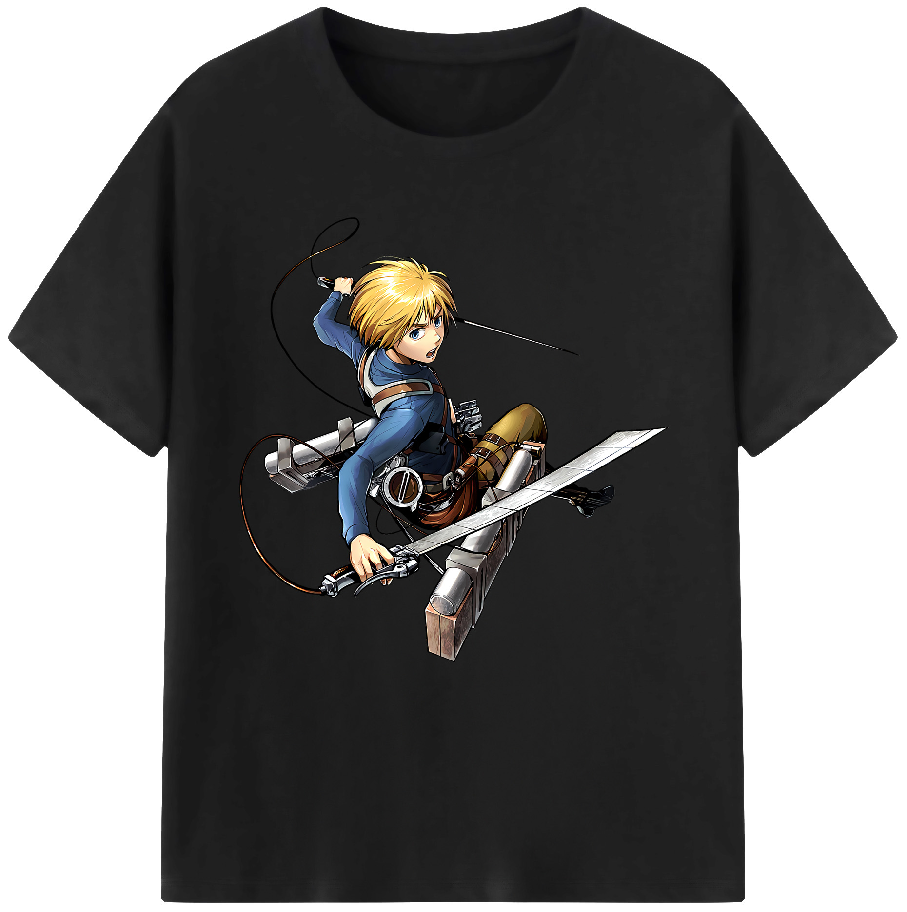 （画像用） 進撃の巨人 アルミン·アルレルト Attack on Titan Armin Arlert レディースカジュアルプリントTシャツ（綿100％）