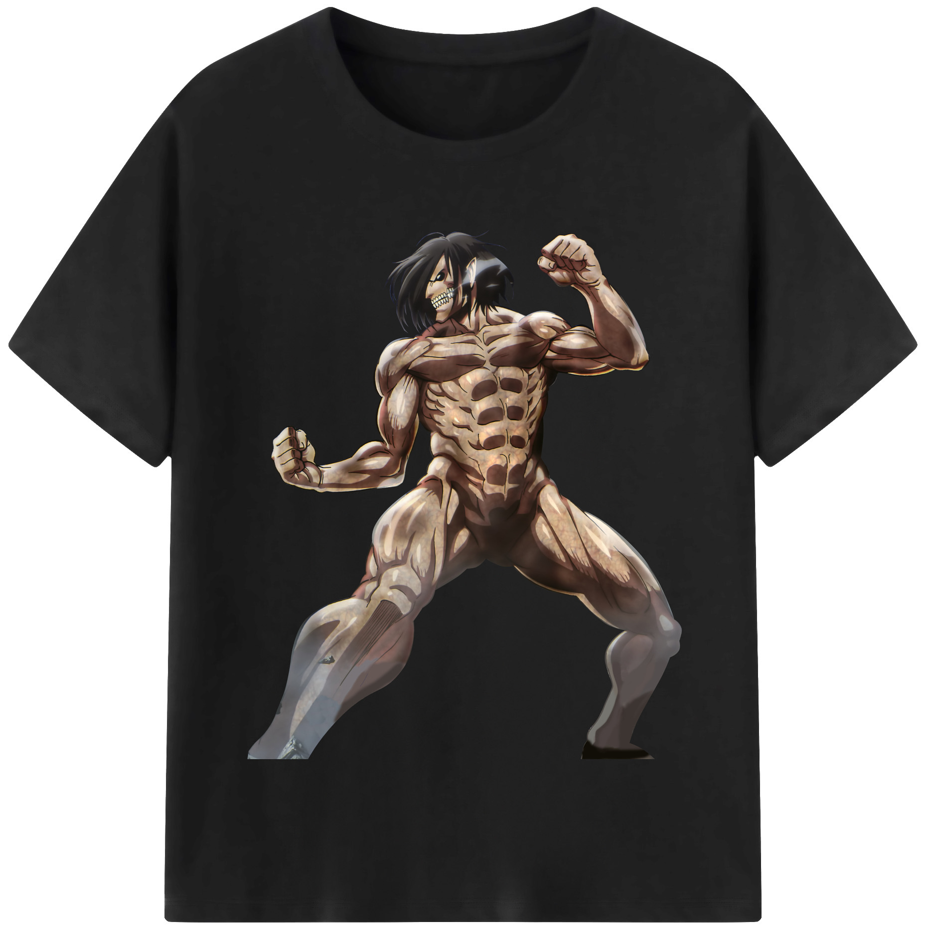 （画像用） 進撃の巨人 Attack on Titan レディースカジュアルプリントTシャツ（綿100％）