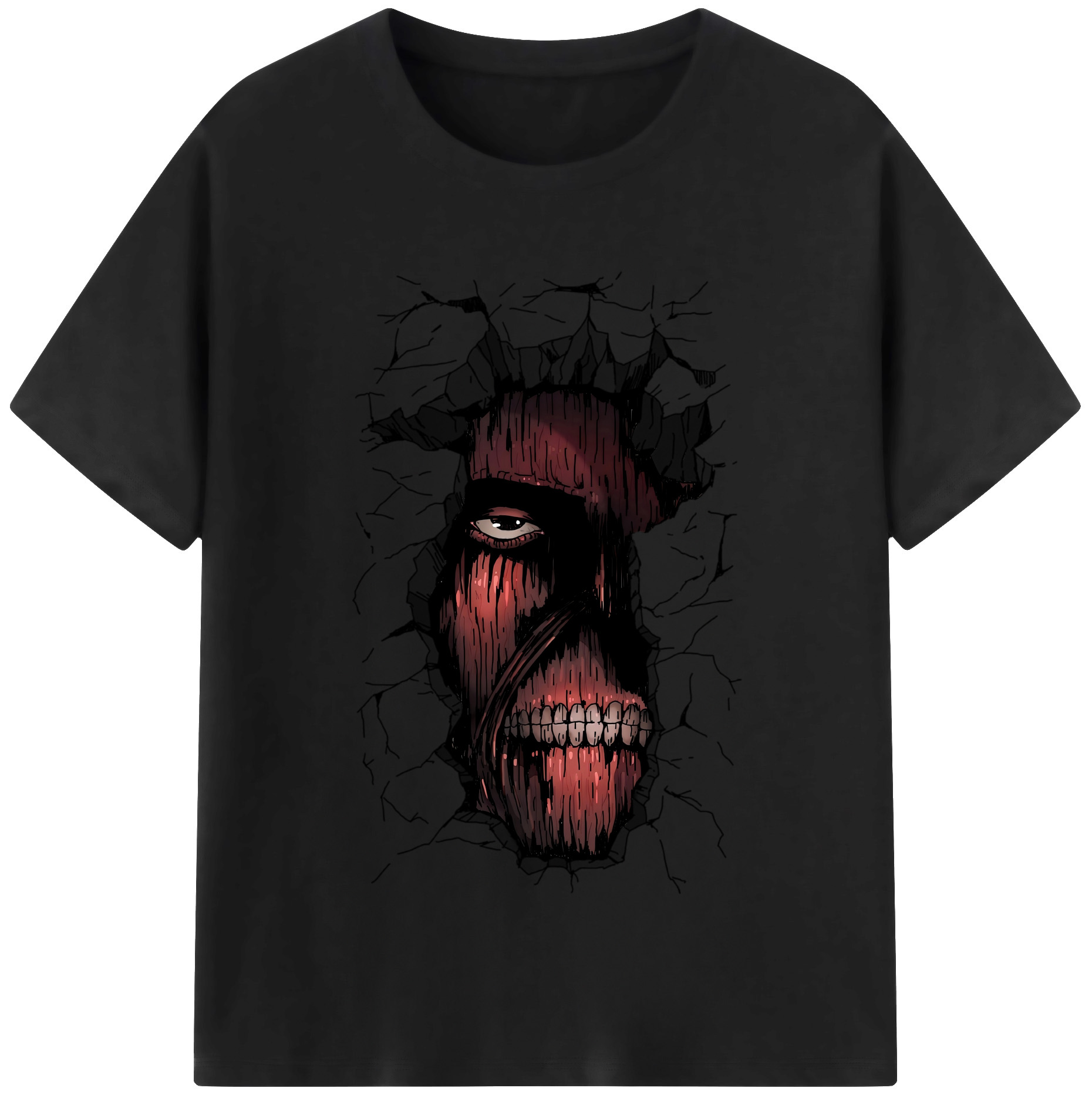 （画像用） 進撃の巨人 Attack on Titan レディースカジュアルプリントTシャツ（綿100％）