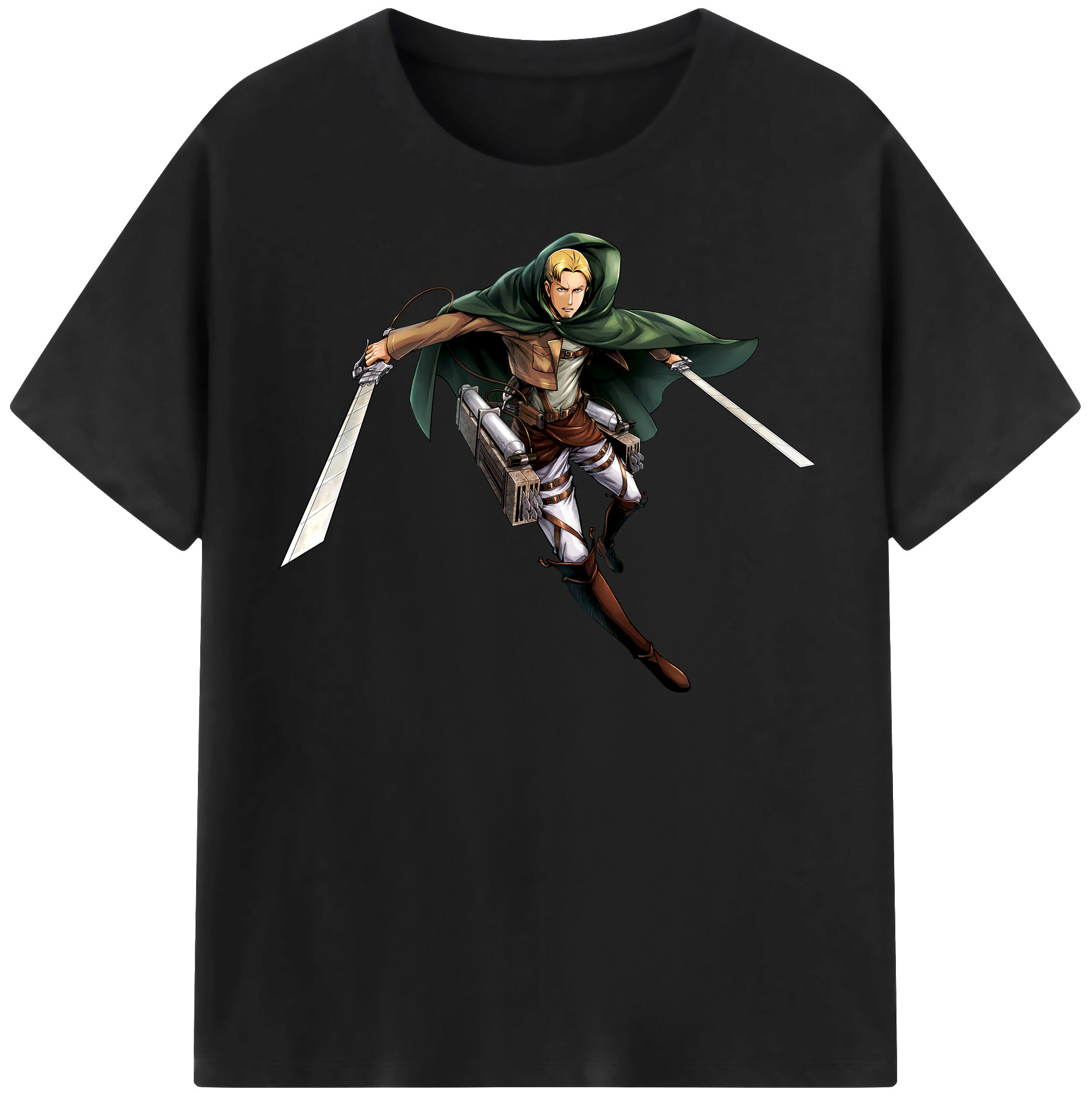 （画像用） 進撃の巨人 Attack on Titan レディースカジュアルプリントTシャツ（綿100％）