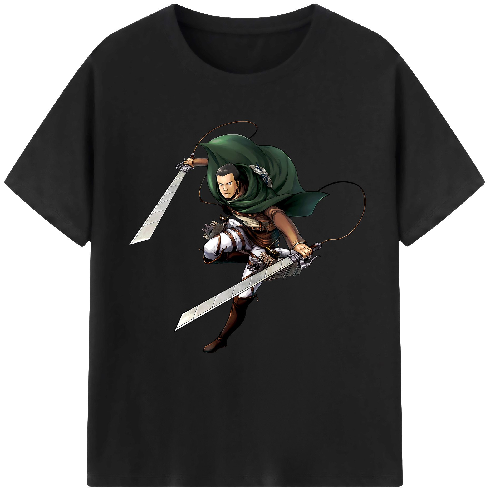 （画像用） 進撃の巨人 Attack on Titan レディースカジュアルプリントTシャツ（綿100％）