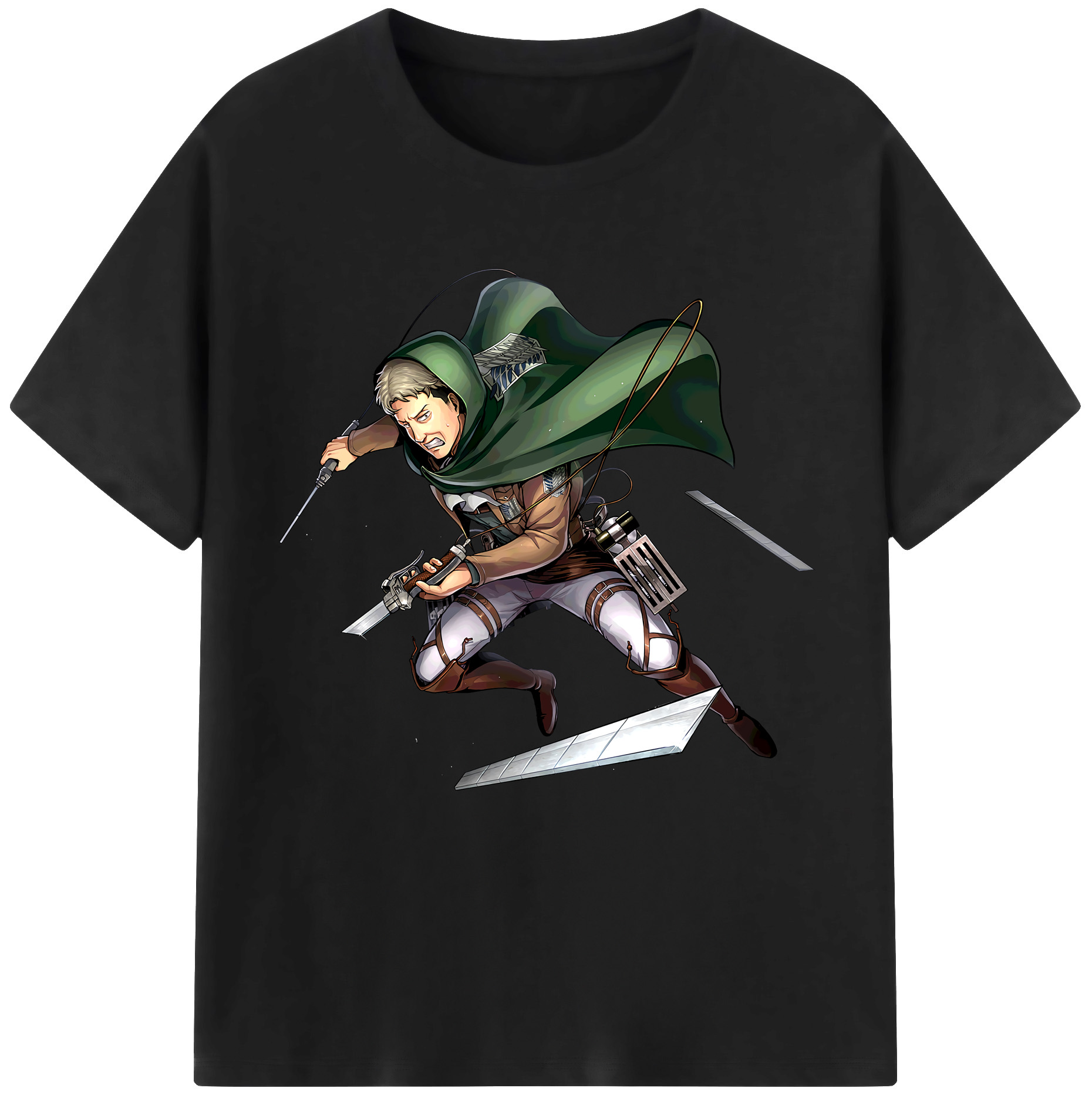 （画像用） 進撃の巨人 Attack on Titan レディースカジュアルプリントTシャツ（綿100％）