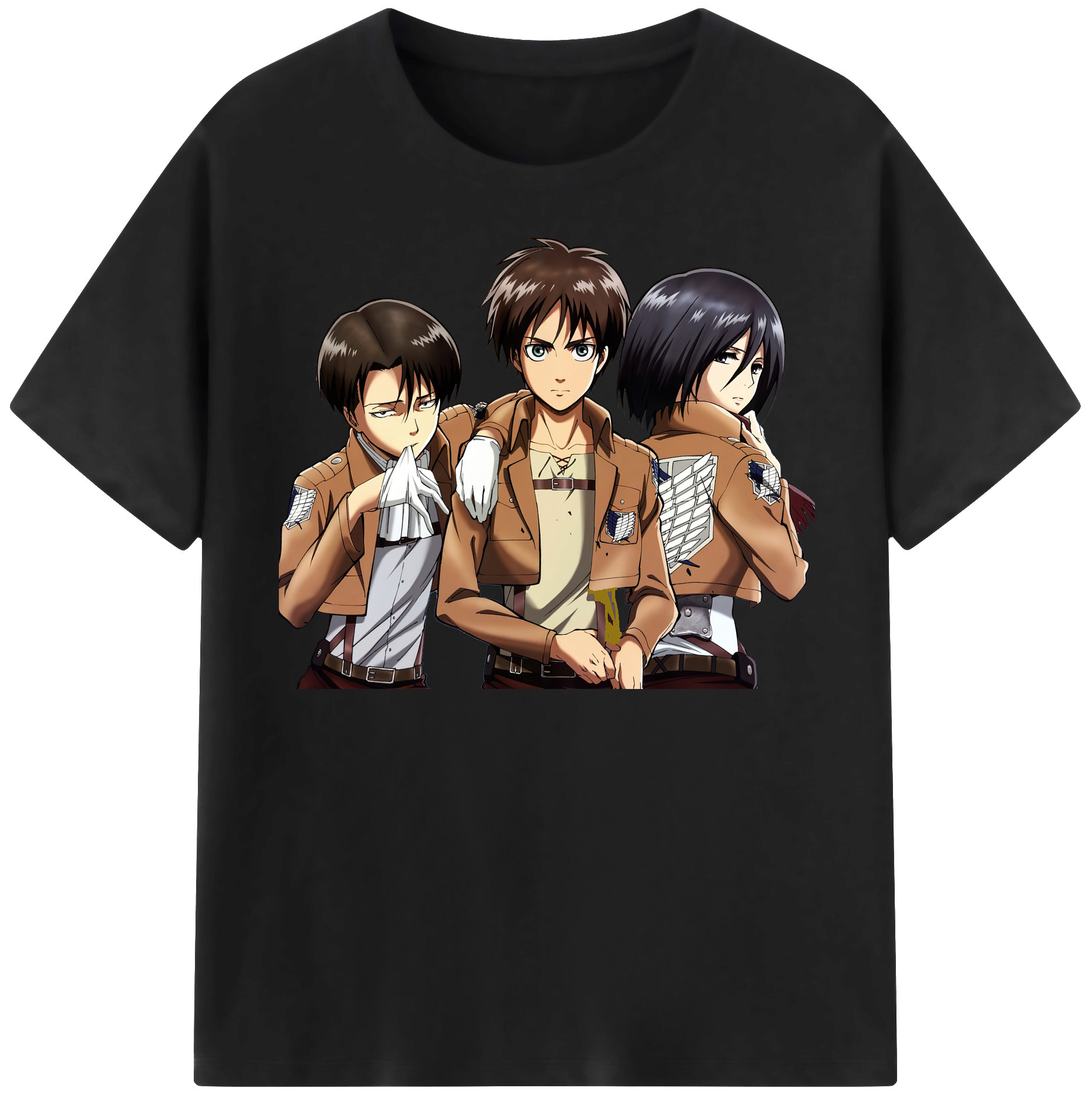 （画像用） 進撃の巨人 エレン･イェーガー Attack on Titan Eren Jäger レディースカジュアルプリントTシャツ（綿100％）
