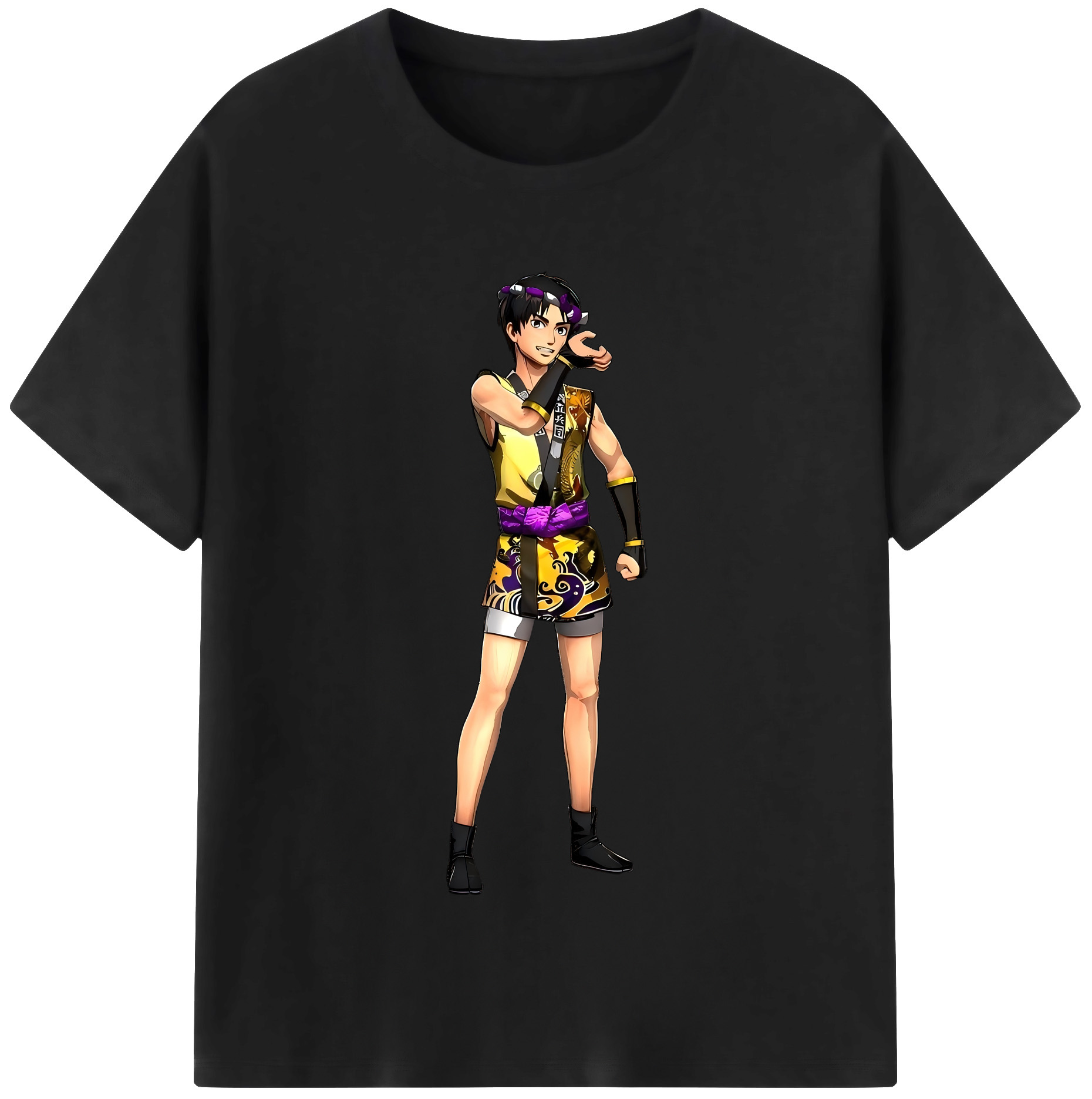 （画像用） 進撃の巨人 リヴァイ·アッカーマン Attack on Titan Levi Ackerman レディースカジュアルプリントTシャツ（綿100％）