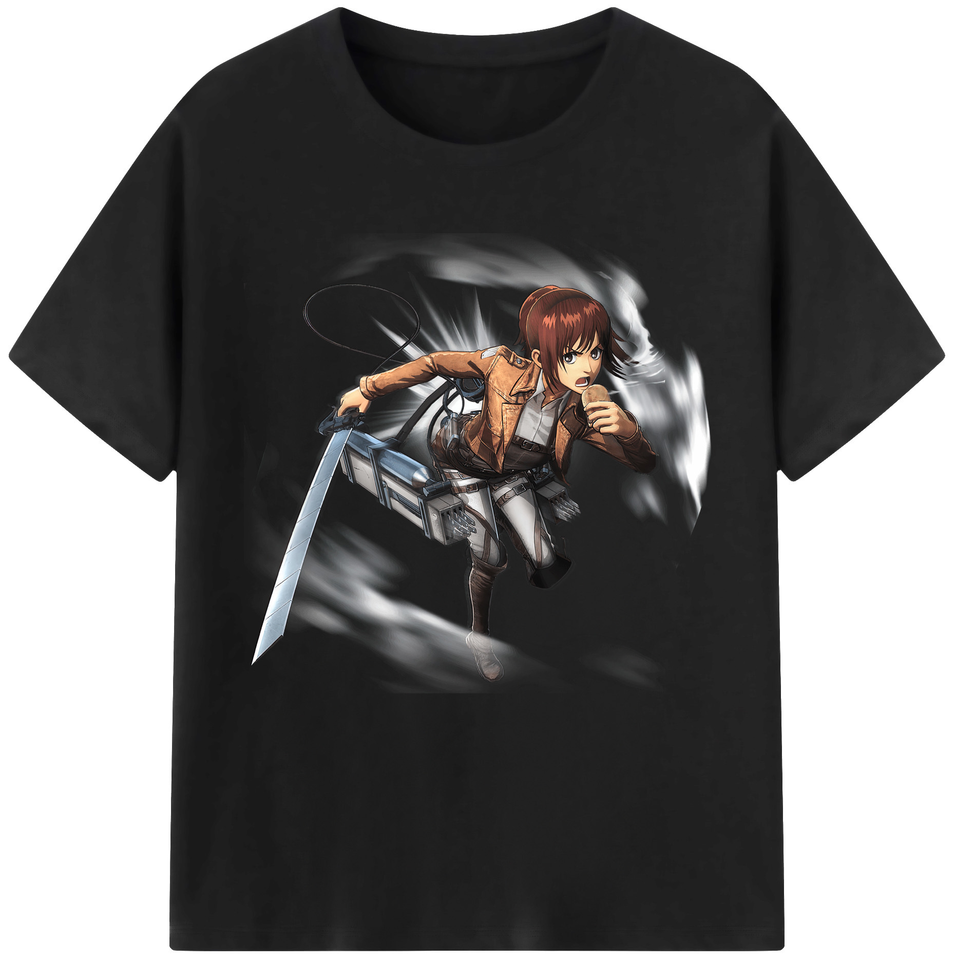 （画像用） 進撃の巨人 サシャ·ブラウス Attack on Titan Sasha Blaus レディースカジュアルプリントTシャツ（綿100％）
