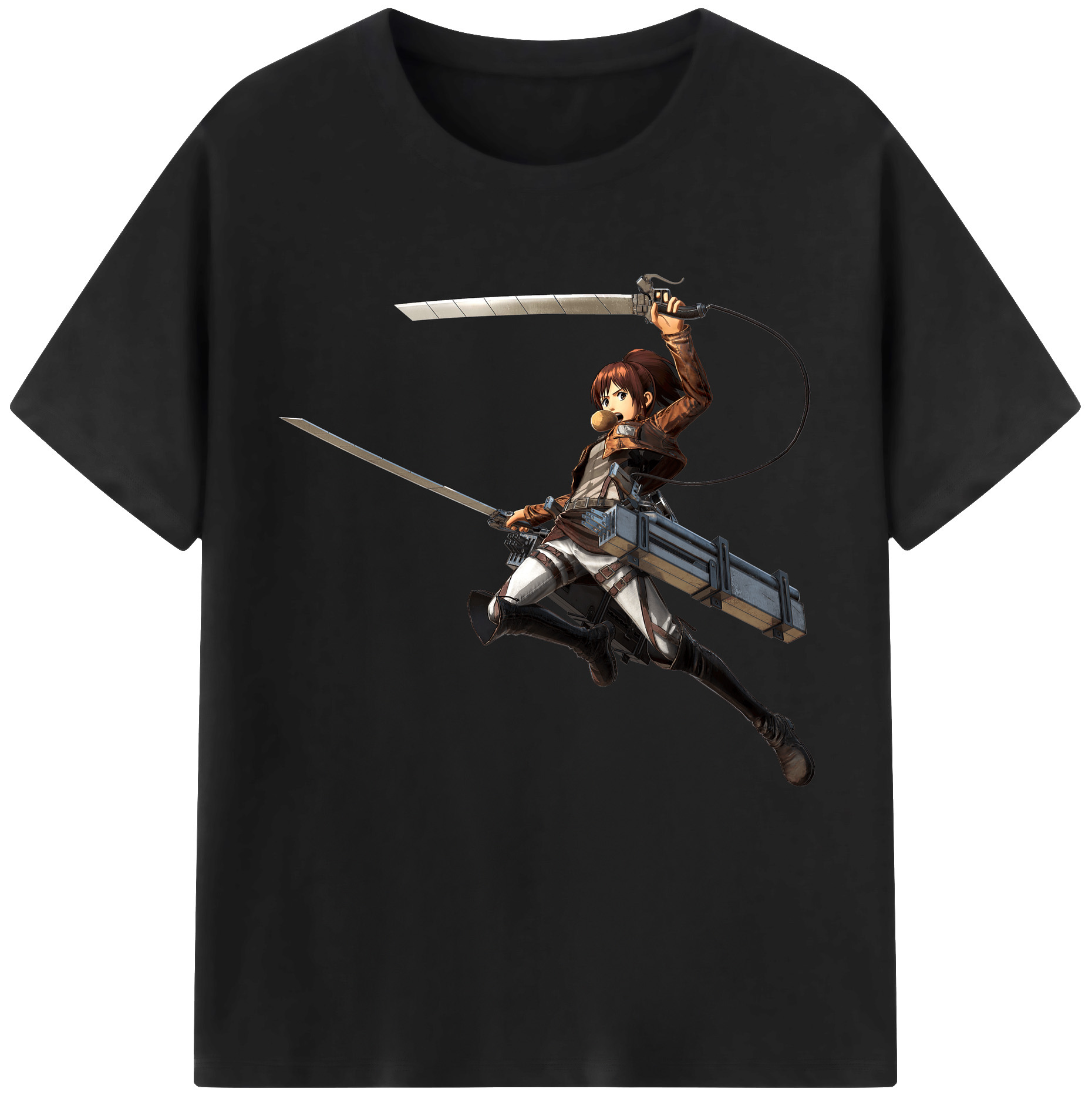 （画像用） 進撃の巨人 サシャ·ブラウス Attack on Titan Sasha Blaus レディースカジュアルプリントTシャツ（綿100％）