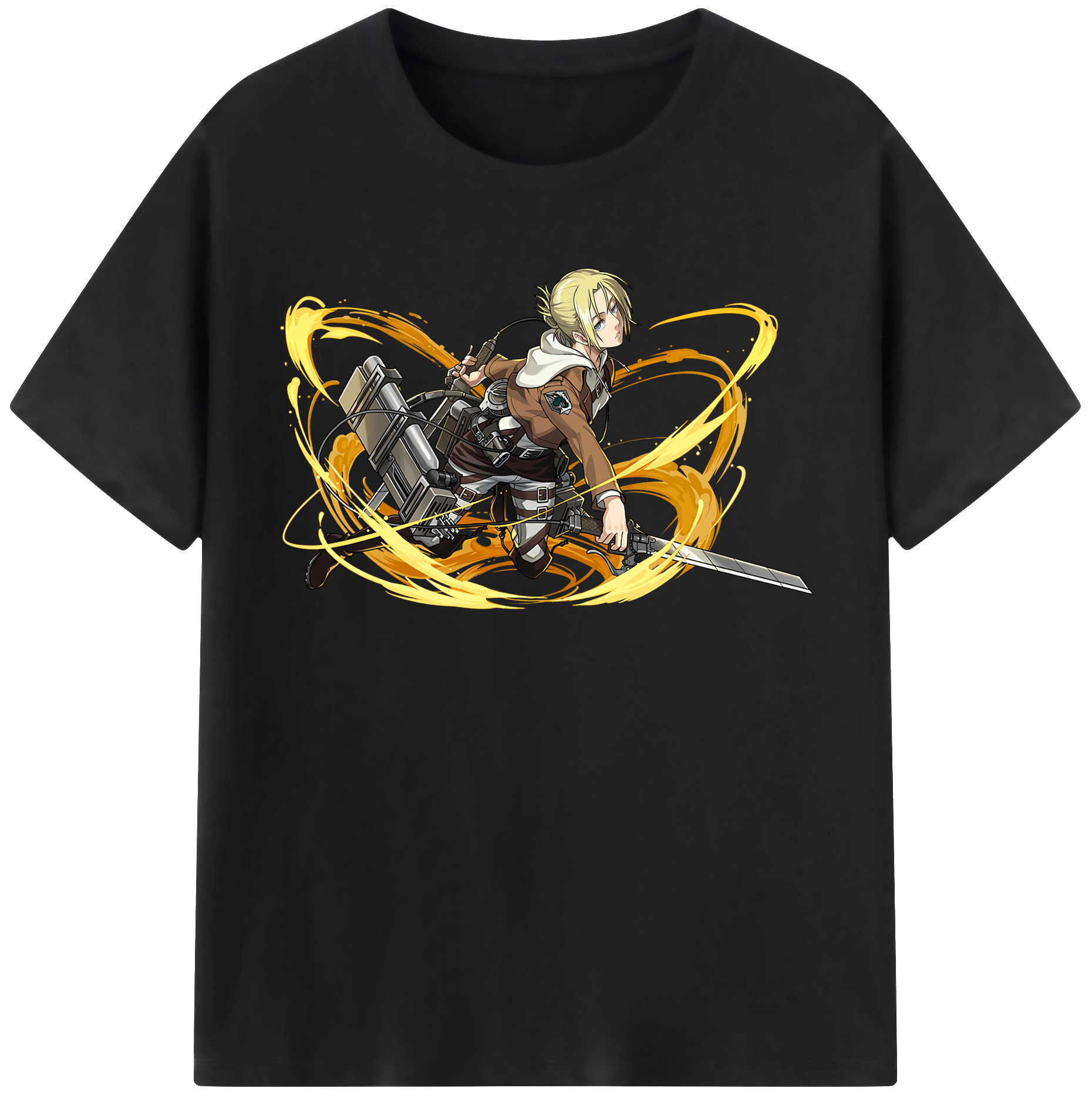 （画像用） 進撃の巨人 アニ・レオンハート Attack on Titan Annie Leonhart レディースカジュアルプリントTシャツ（綿100％）