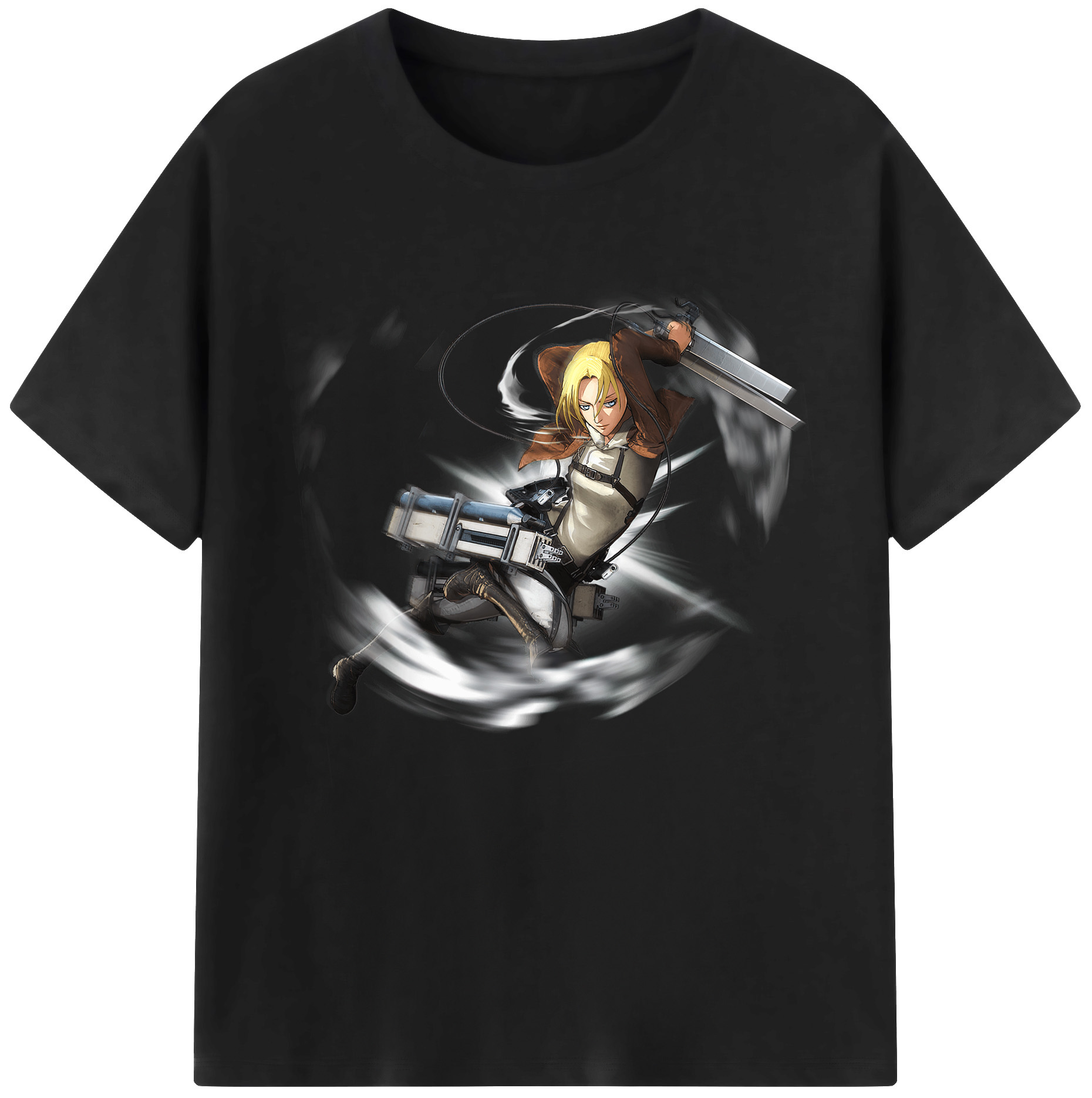 （画像用） 進撃の巨人 アニ・レオンハート Attack on Titan Annie Leonhart レディースカジュアルプリントTシャツ（綿100％）