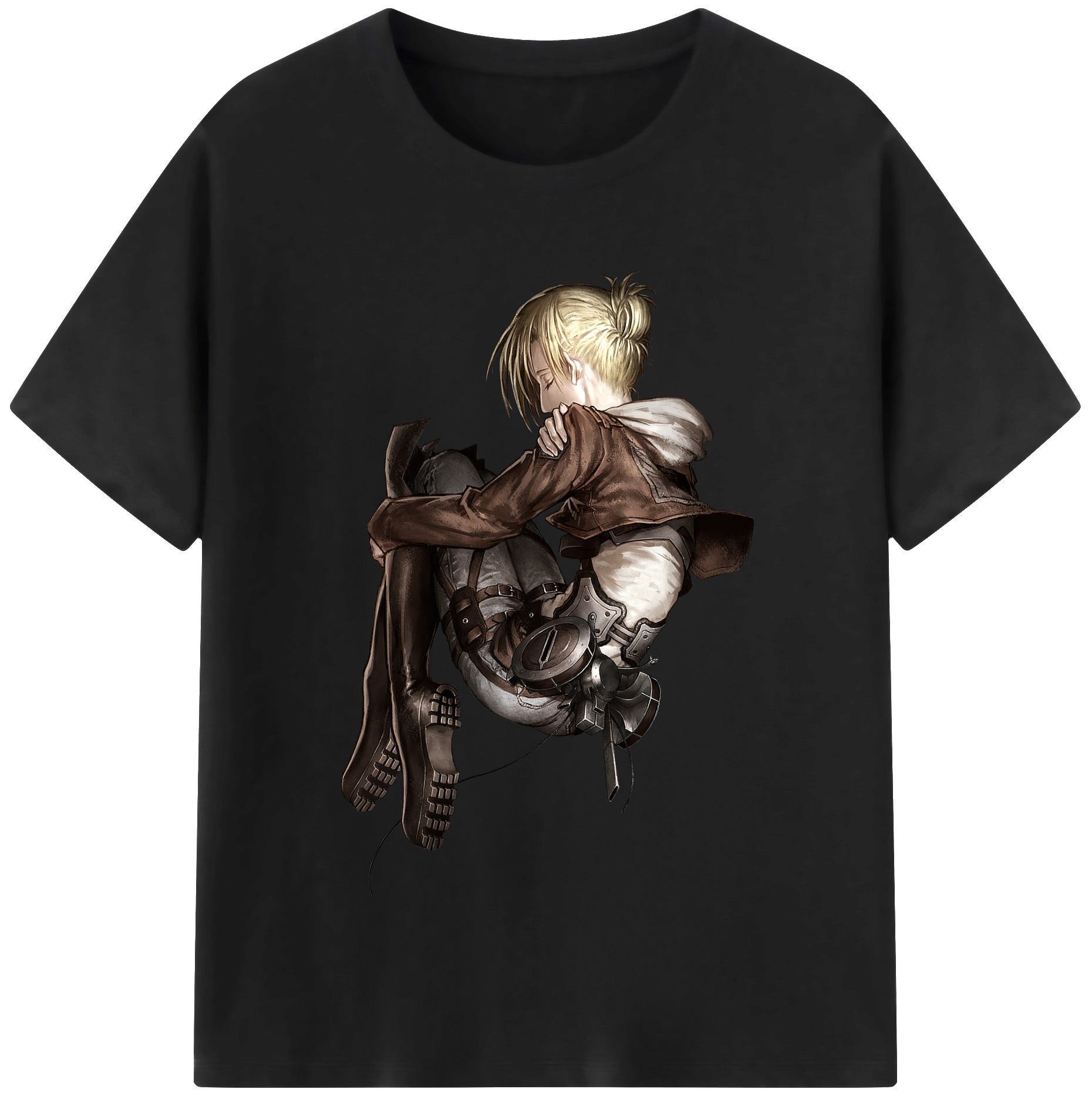 （画像用） 進撃の巨人 アニ・レオンハート Attack on Titan Annie Leonhart レディースカジュアルプリントTシャツ（綿100％）