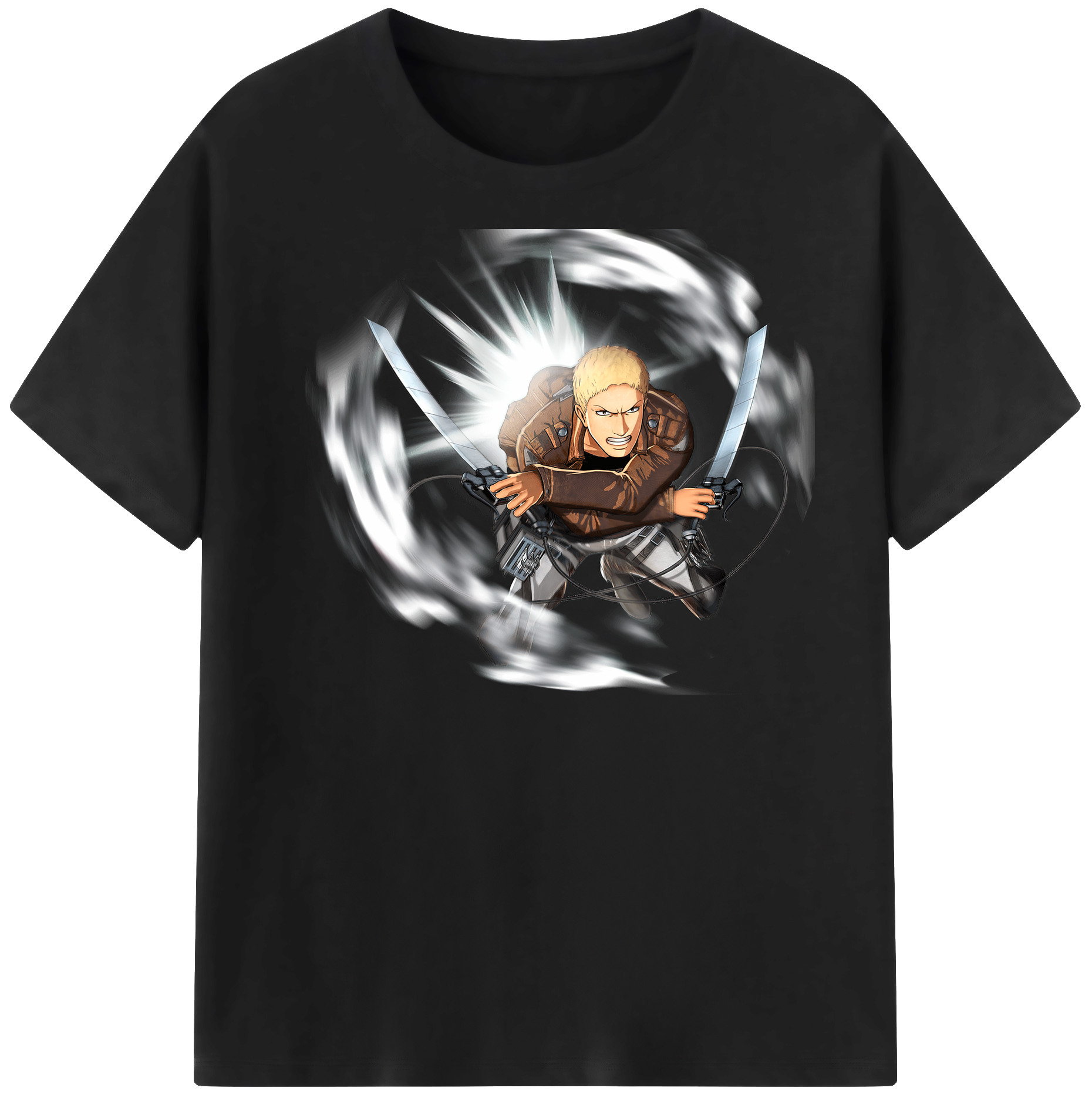 （画像用） 進撃の巨人 ライナー・ブラウン Attack on Titan Reiner Braun レディースカジュアルプリントTシャツ（綿100％）