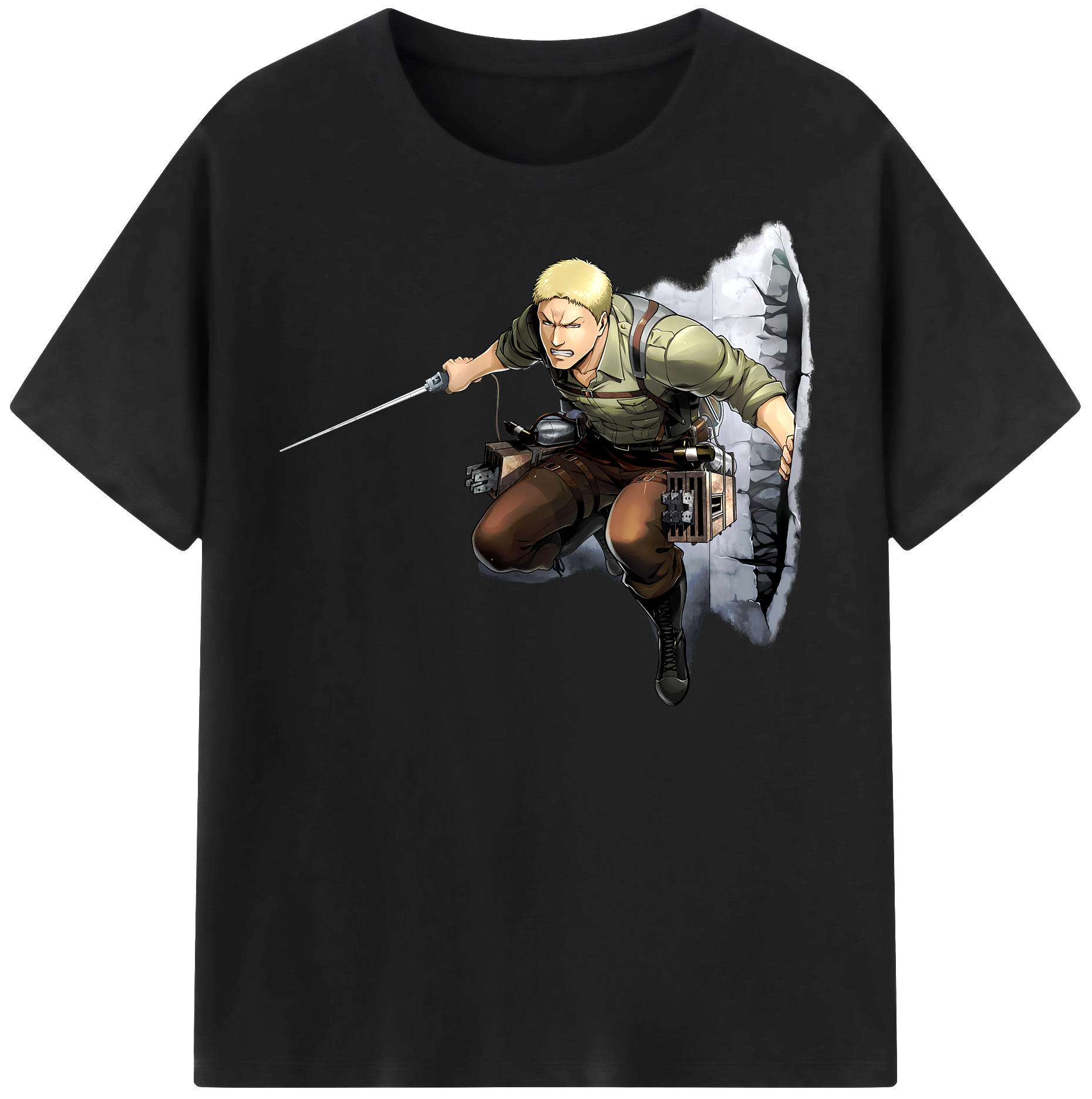 （画像用） 進撃の巨人 ライナー・ブラウン Attack on Titan Reiner Braun レディースカジュアルプリントTシャツ（綿100％）