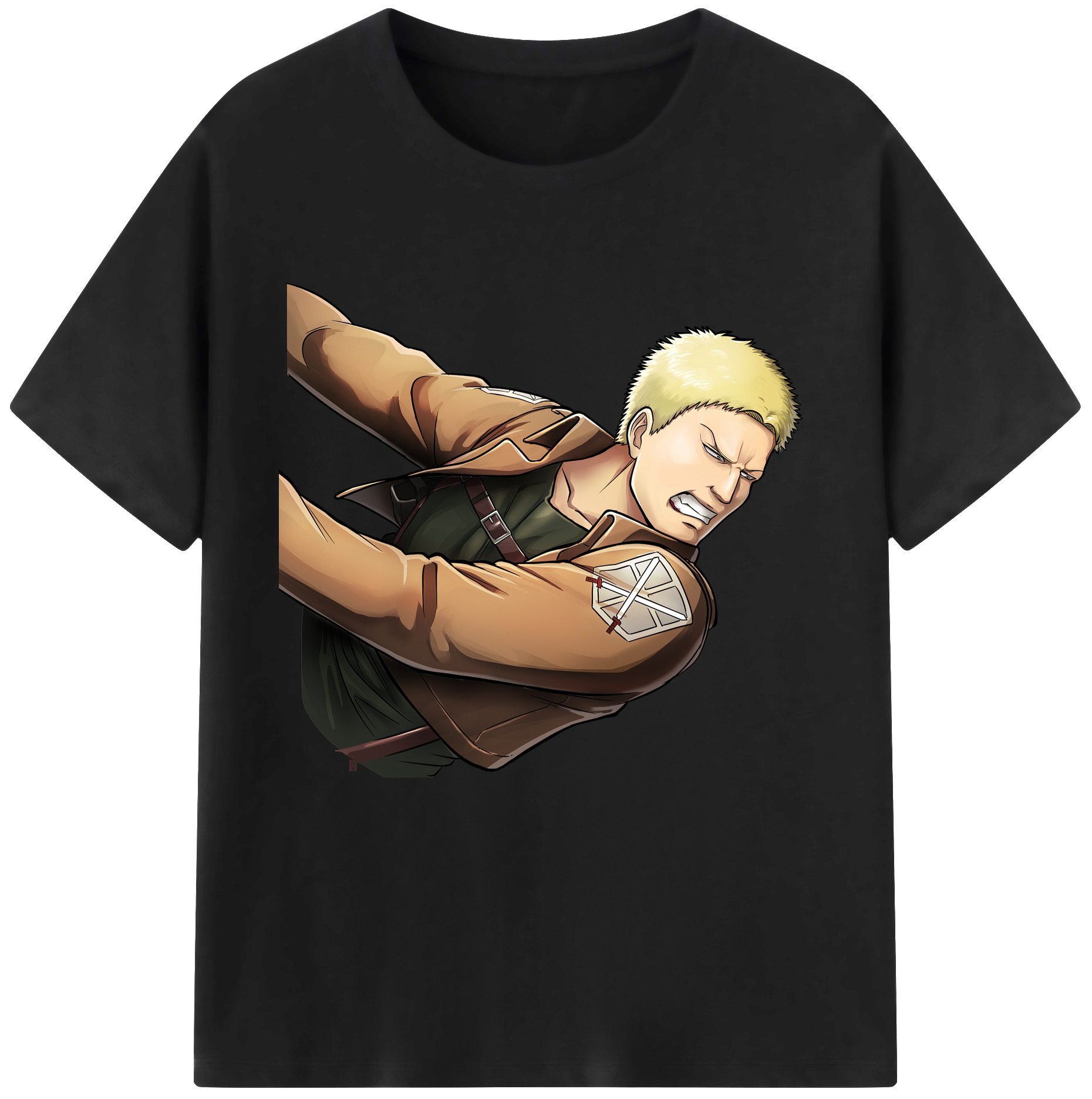（画像用） 進撃の巨人 ライナー・ブラウン Attack on Titan Reiner Braun レディースカジュアルプリントTシャツ（綿100％）