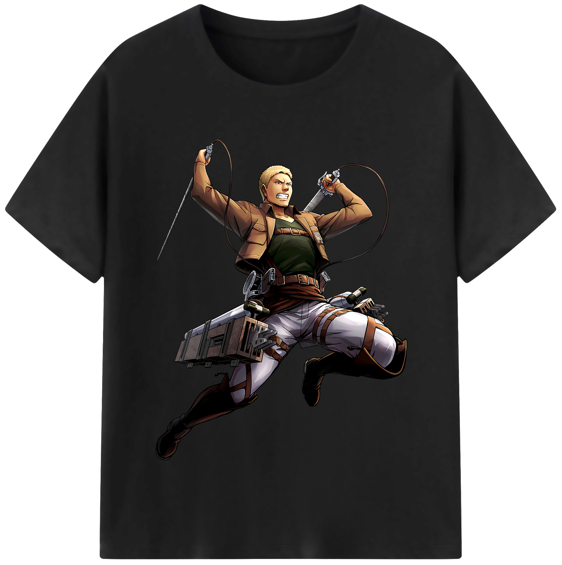 （画像用） 進撃の巨人 ライナー・ブラウン Attack on Titan Reiner Braun レディースカジュアルプリントTシャツ（綿100％）
