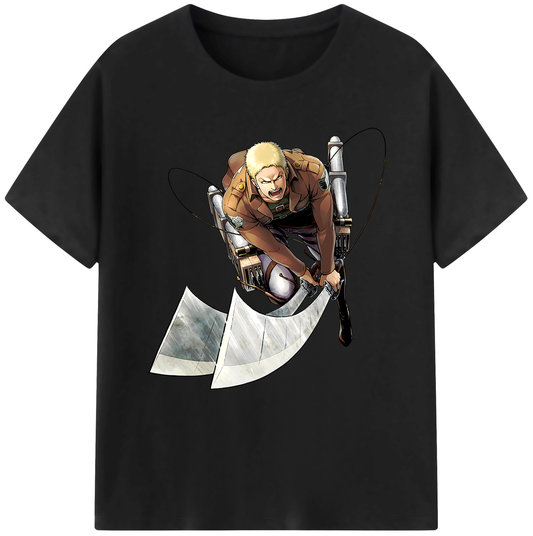（画像用） 進撃の巨人 ライナー・ブラウン Attack on Titan Reiner Braun レディースカジュアルプリントTシャツ（綿100％）