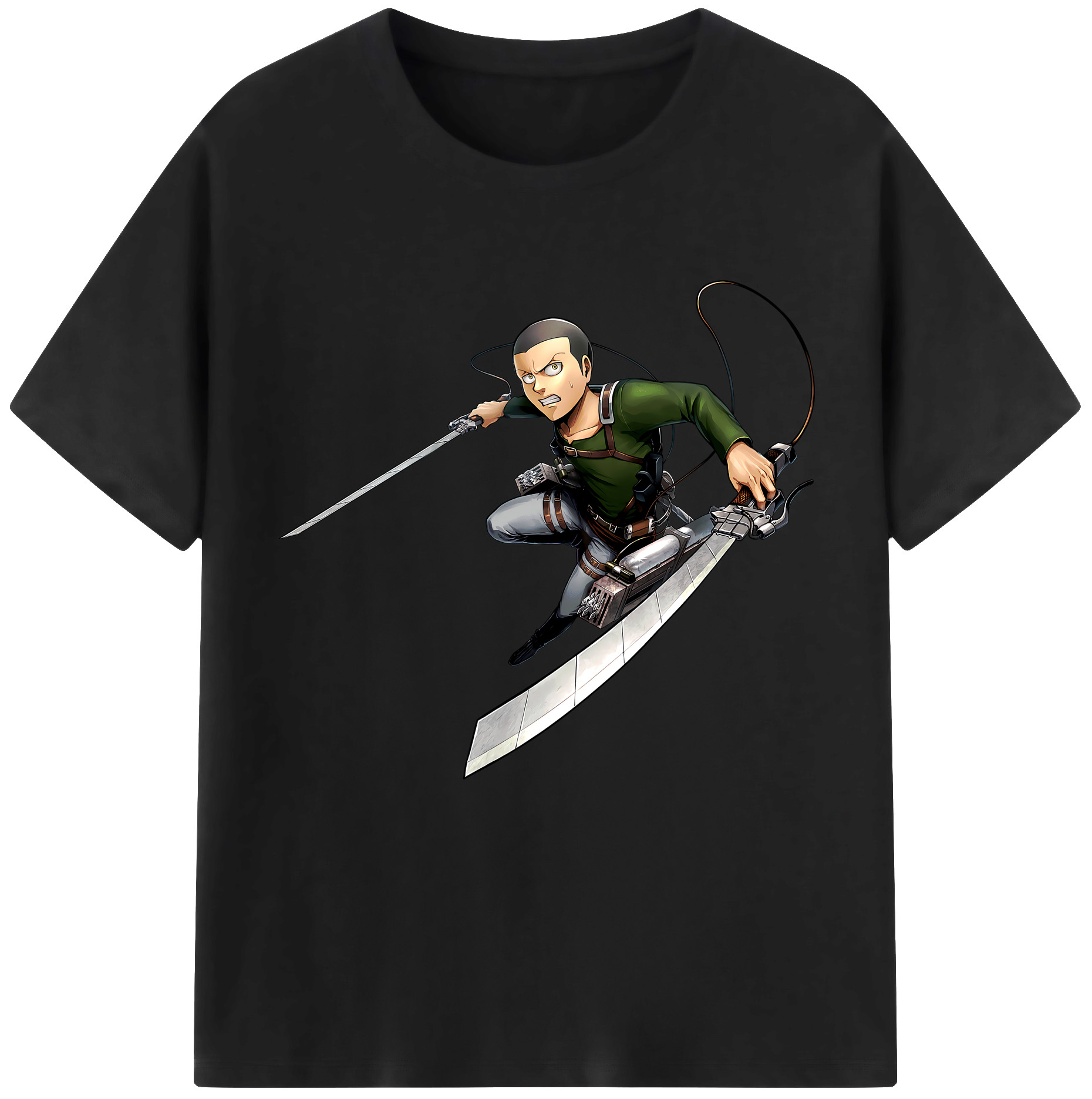 （画像用） 進撃の巨人 コニー·スプリンガー Attack on Titan Connie Springer レディースカジュアルプリントTシャツ（綿100％）