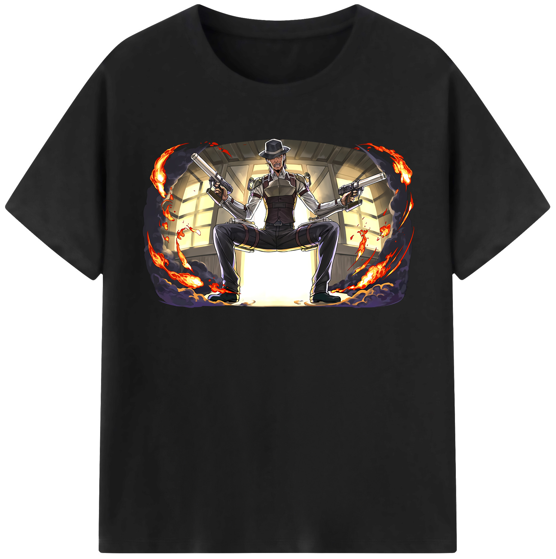 （画像用） 進撃の巨人 ケニー·アッカーマン Attack on Titan Kenny Ackerman レディースカジュアルプリントTシャツ（綿100％）