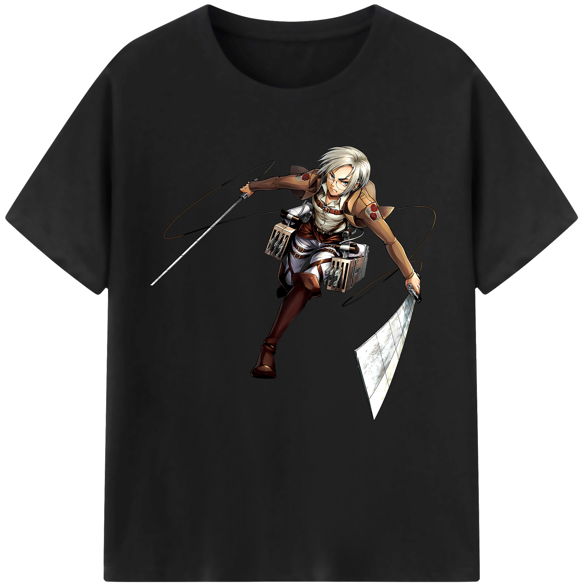 （画像用）  レディースカジュアルプリントTシャツ（綿100％）