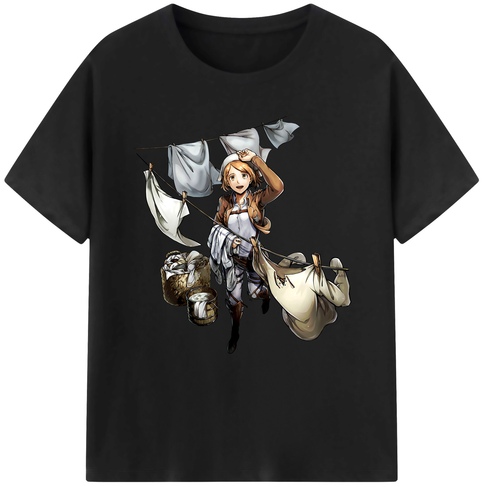 （画像用） 進撃の巨人 ペトラ·ラル Attack on Titan Petra Rall レディースカジュアルプリントTシャツ（綿100％）