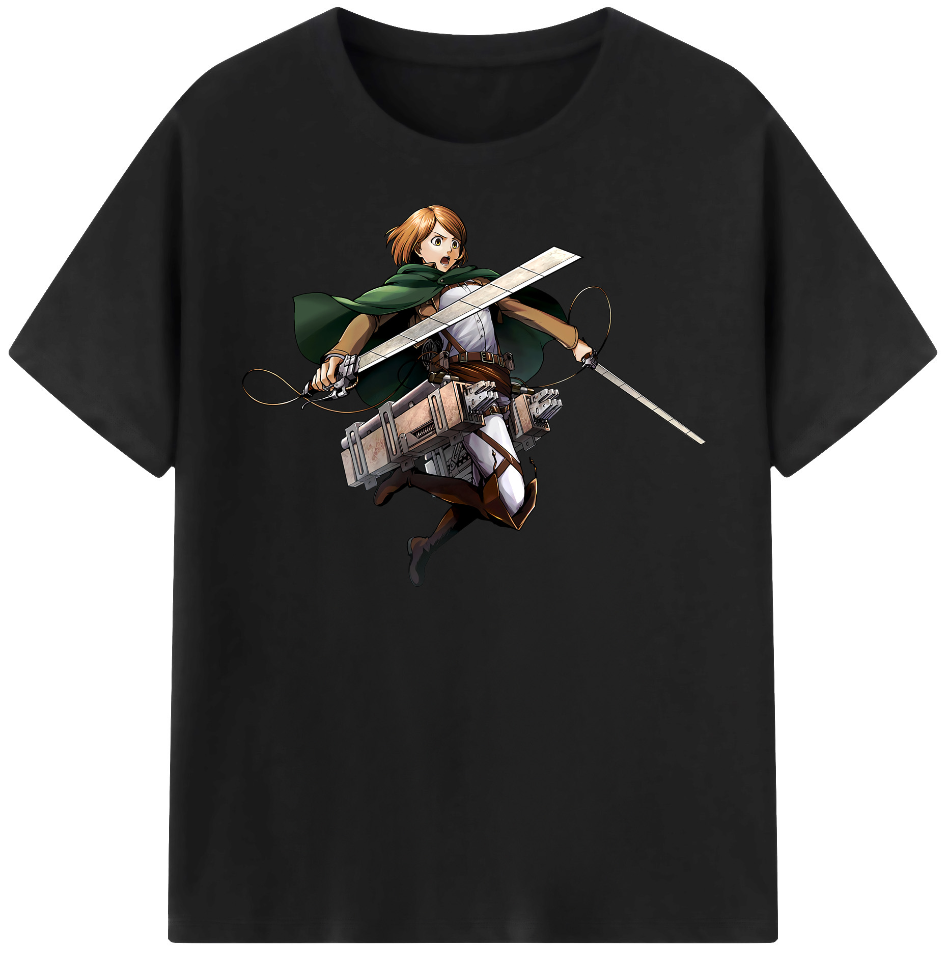 （画像用） 進撃の巨人 ペトラ·ラル Attack on Titan Petra Rall レディースカジュアルプリントTシャツ（綿100％）