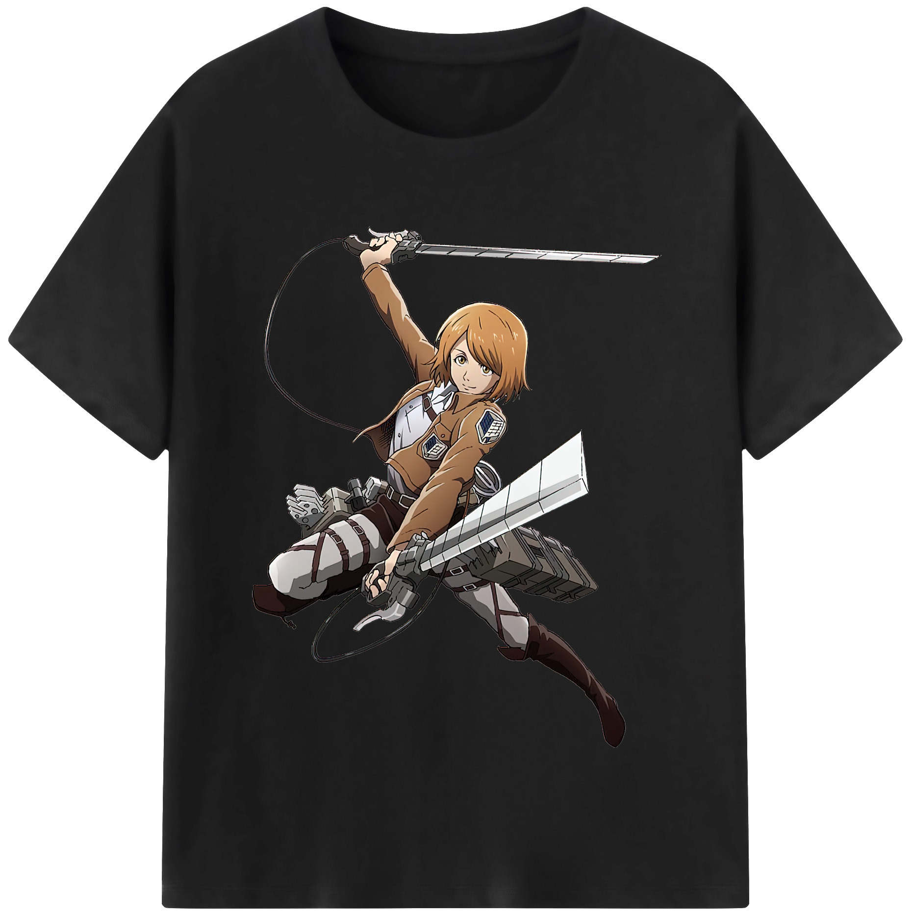 （画像用） 進撃の巨人 ペトラ·ラル Attack on Titan Petra Rall レディースカジュアルプリントTシャツ（綿100％）