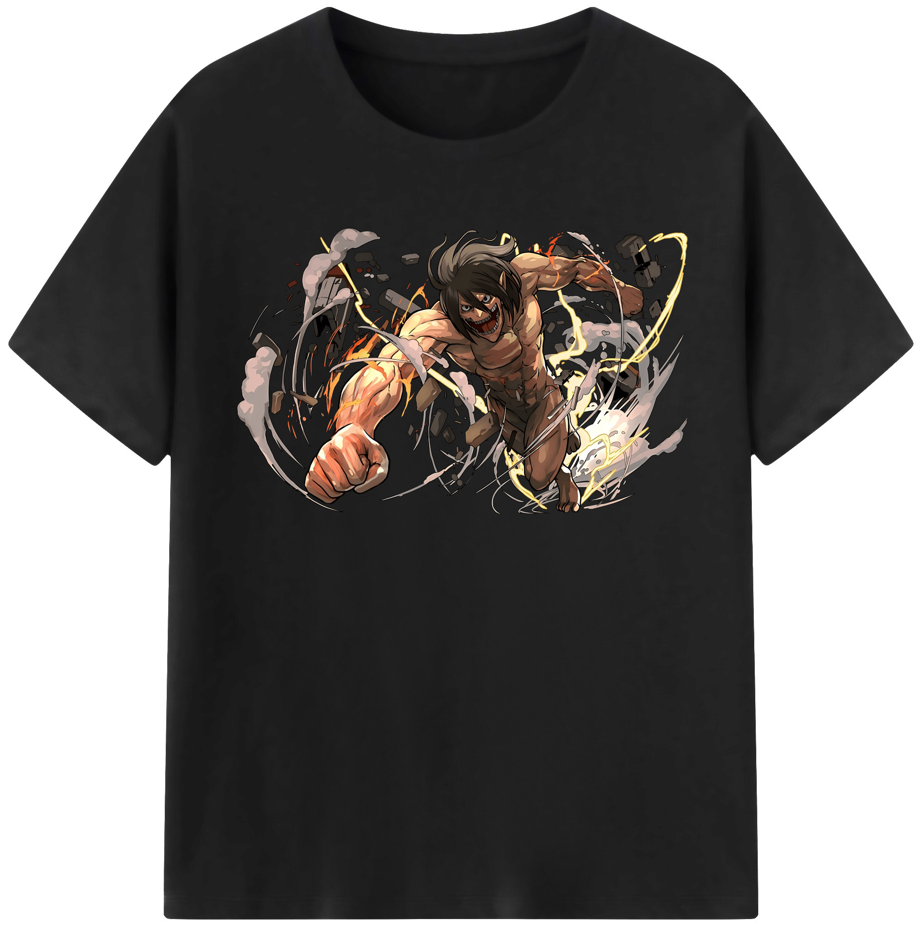 （画像用） 進撃の巨人 Attack on Titan レディースカジュアルプリントTシャツ（綿100％）