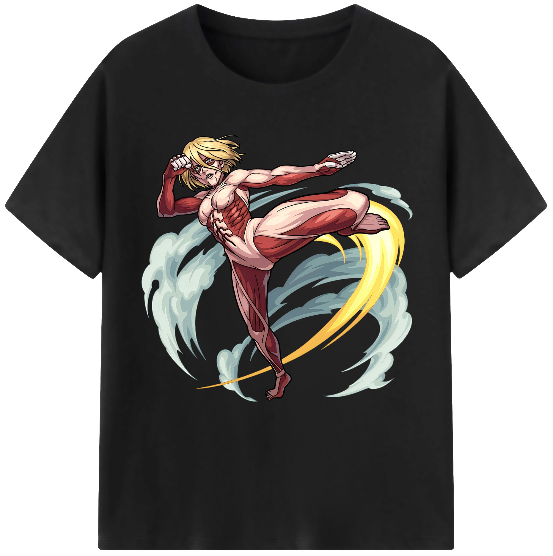 （画像用） 進撃の巨人 Attack on Titan レディースカジュアルプリントTシャツ（綿100％）