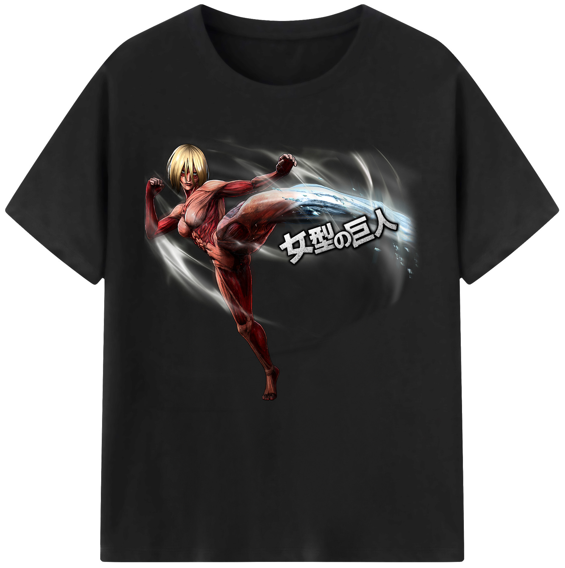 （画像用） 進撃の巨人 Attack on Titan レディースカジュアルプリントTシャツ（綿100％）